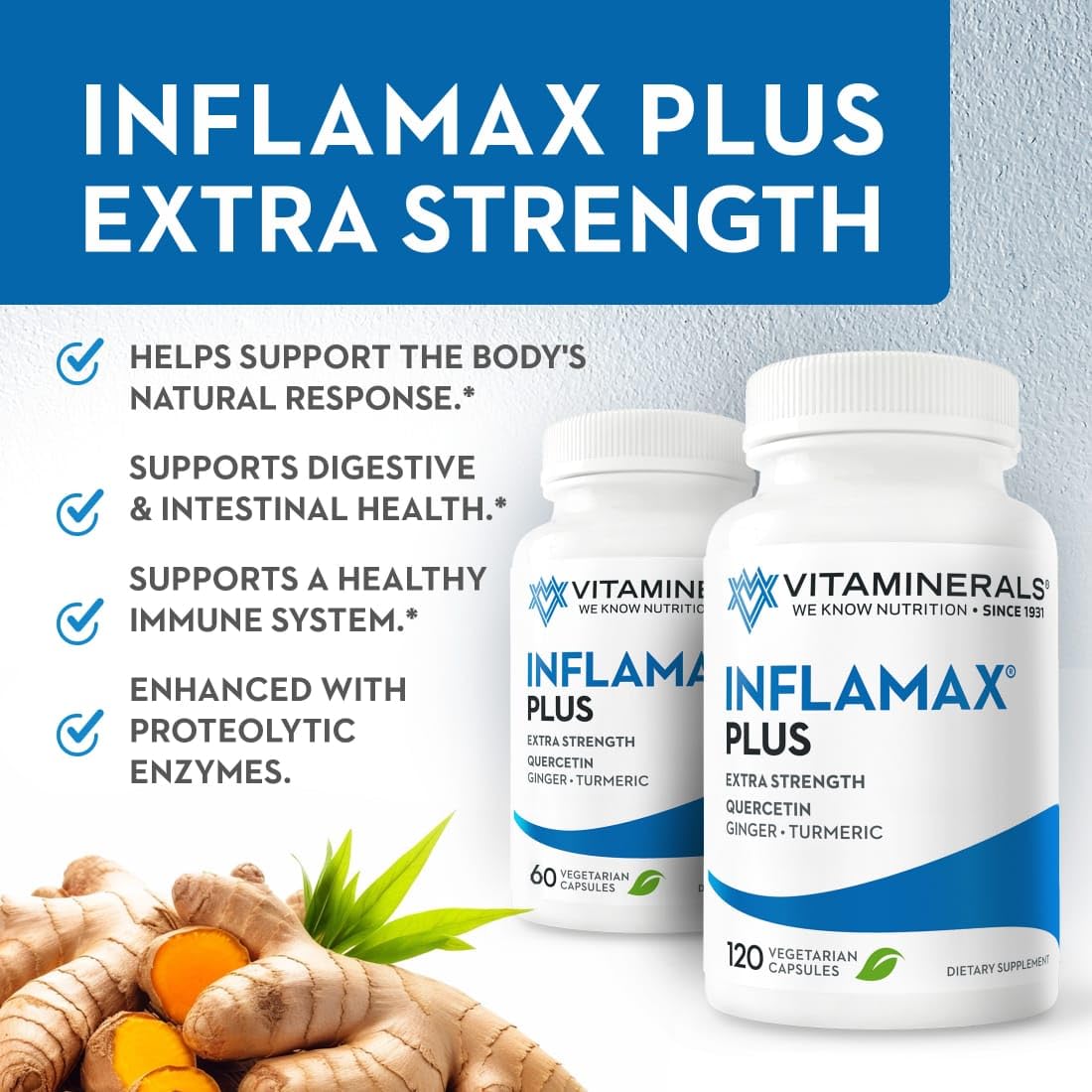 Vitaminerals 121+ Inflamax Plus Capsules, 60 Count