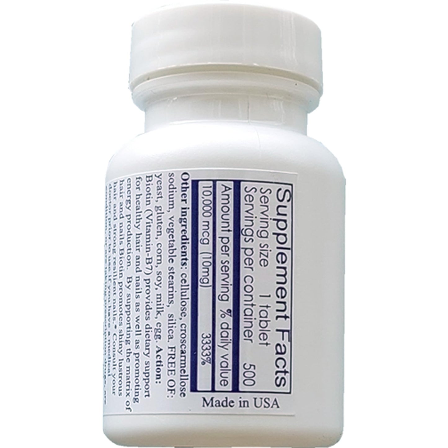 VPM Health Biotin 10,000 mcg, 500 Tablets