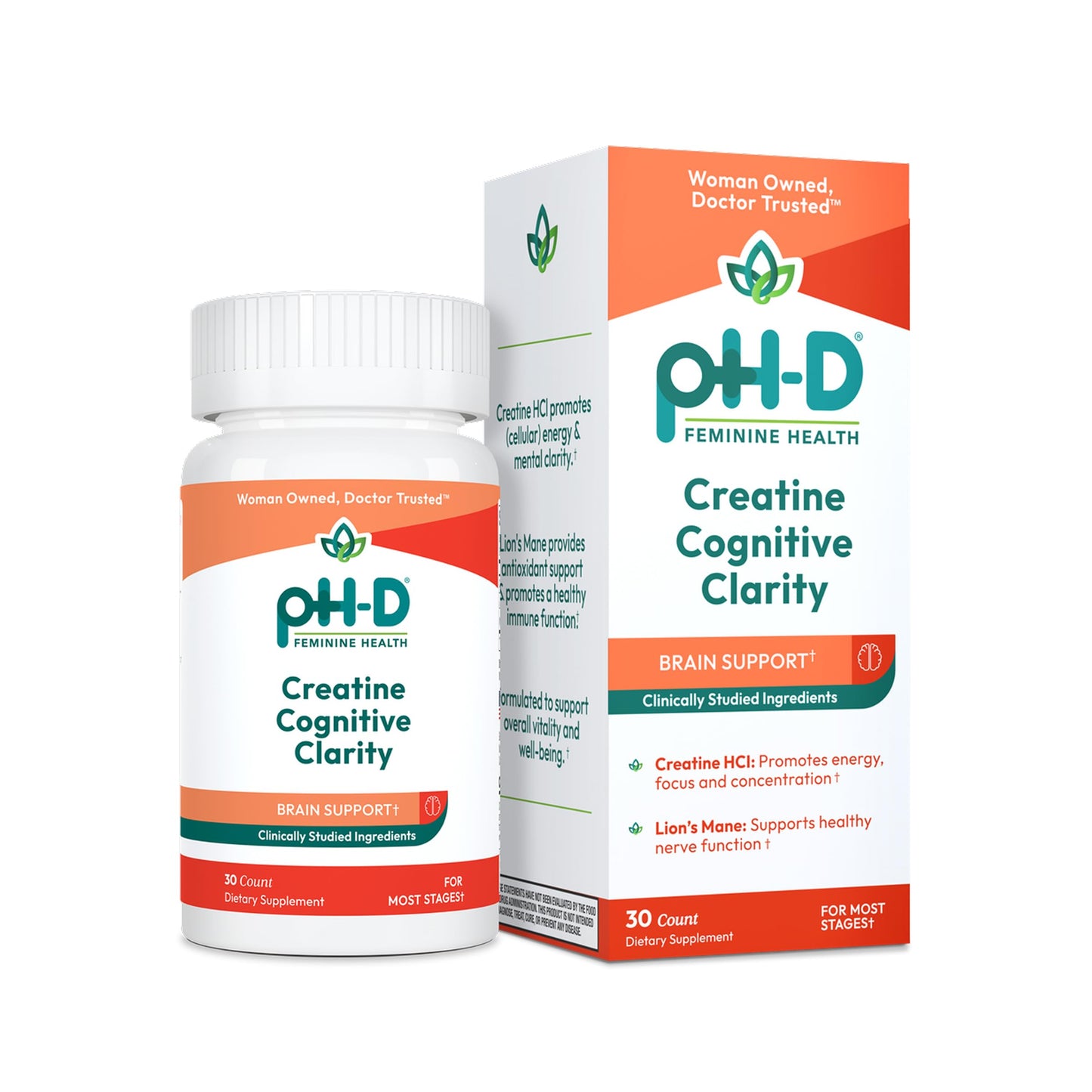 pH-D Feminine Health Support Creatine Cognitive Clarity Capsule, 30 Count