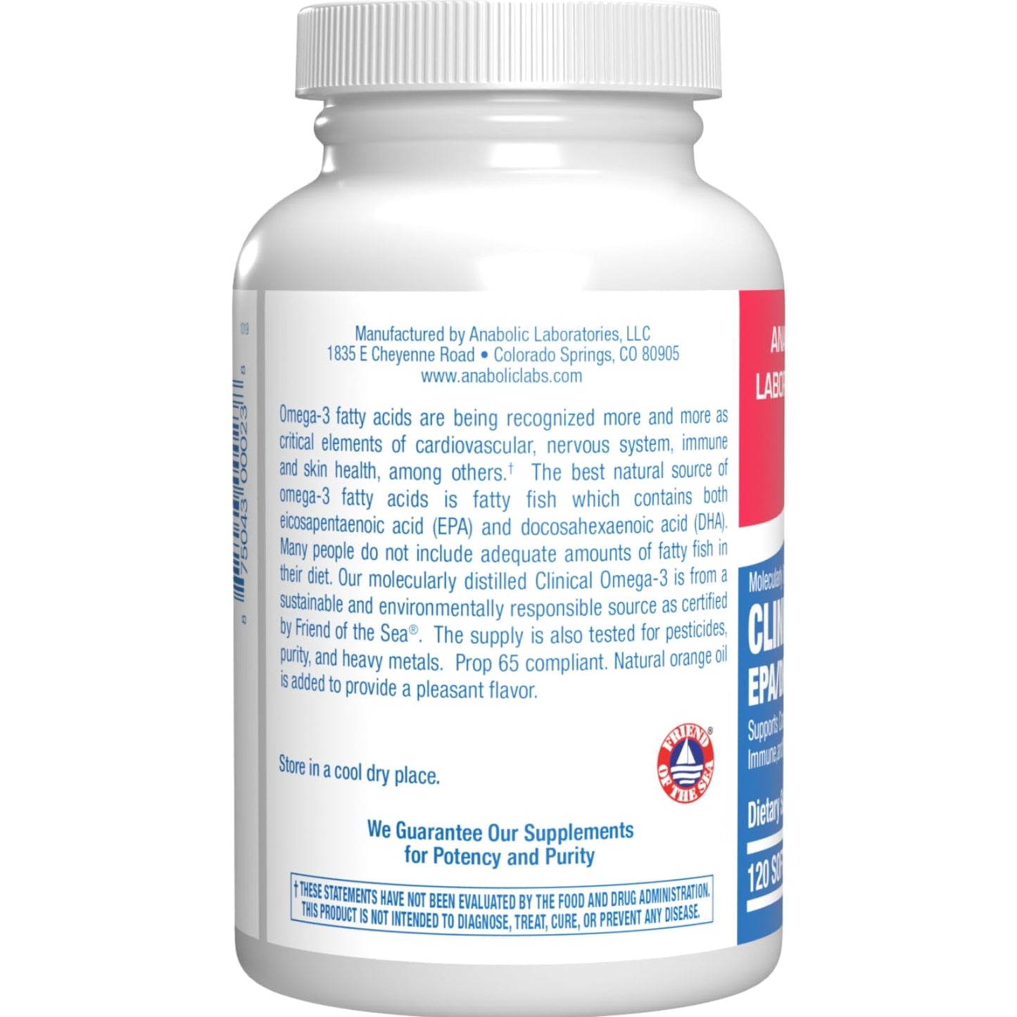 Anabolic Laboratories Omega 3 Fish Oil 1200 mg Softgels 60