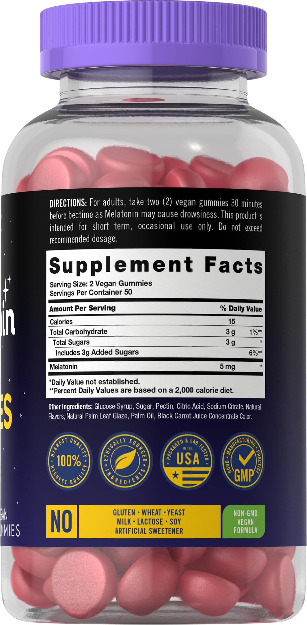 Carlyle Melatonin 5mg Gummies, 100 Count