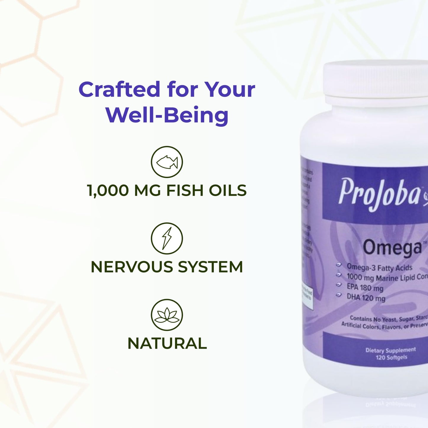Youngevity Projoba Omega 1000 mg Omega-3 Fish Oil Softgels, 240 Count