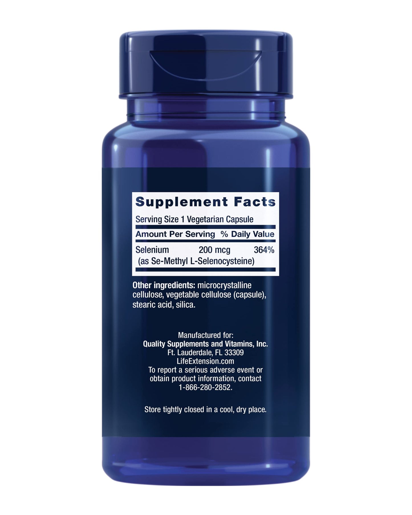 Life Extension Se-Methyl L-Selenocysteine Capsules 90 Count