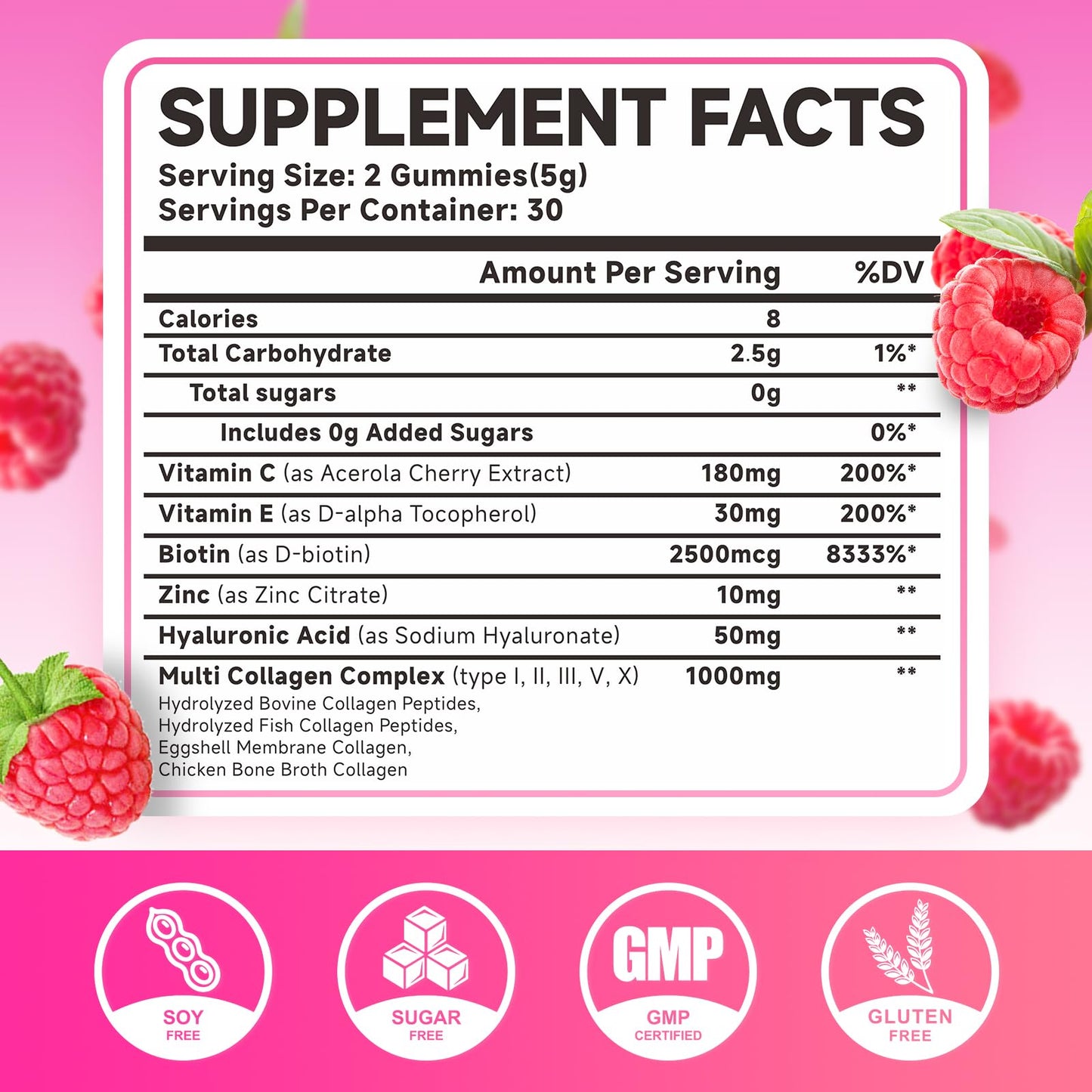 MEENCCD Hydrolyzed Collagen Peptides Gummies 120 Count