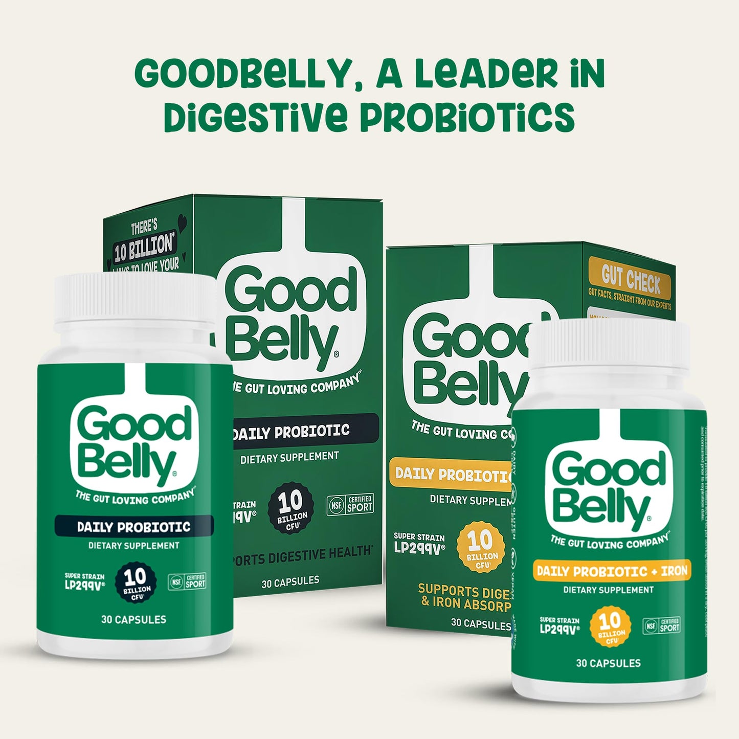 GoodBelly Probiotic Capsules 30 Capsules