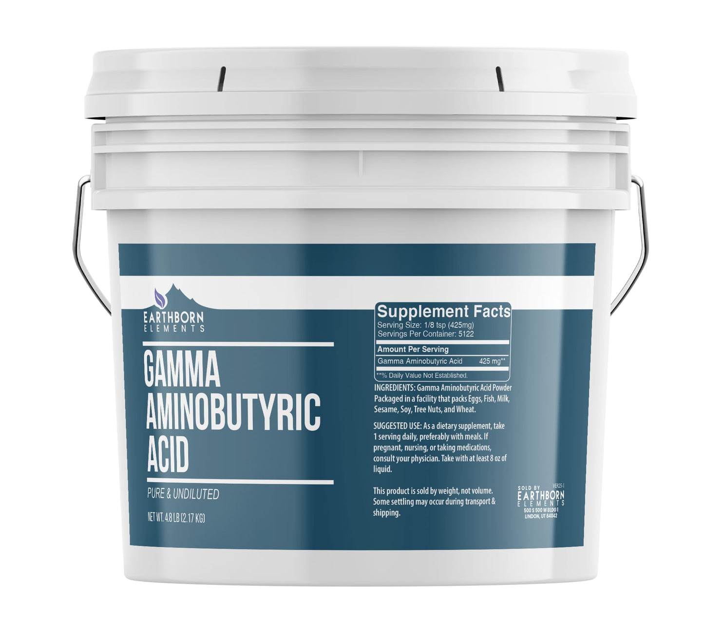 Earthborn Elements Gamma Aminobutyric Acid (GABA) Powder 76.8 oz