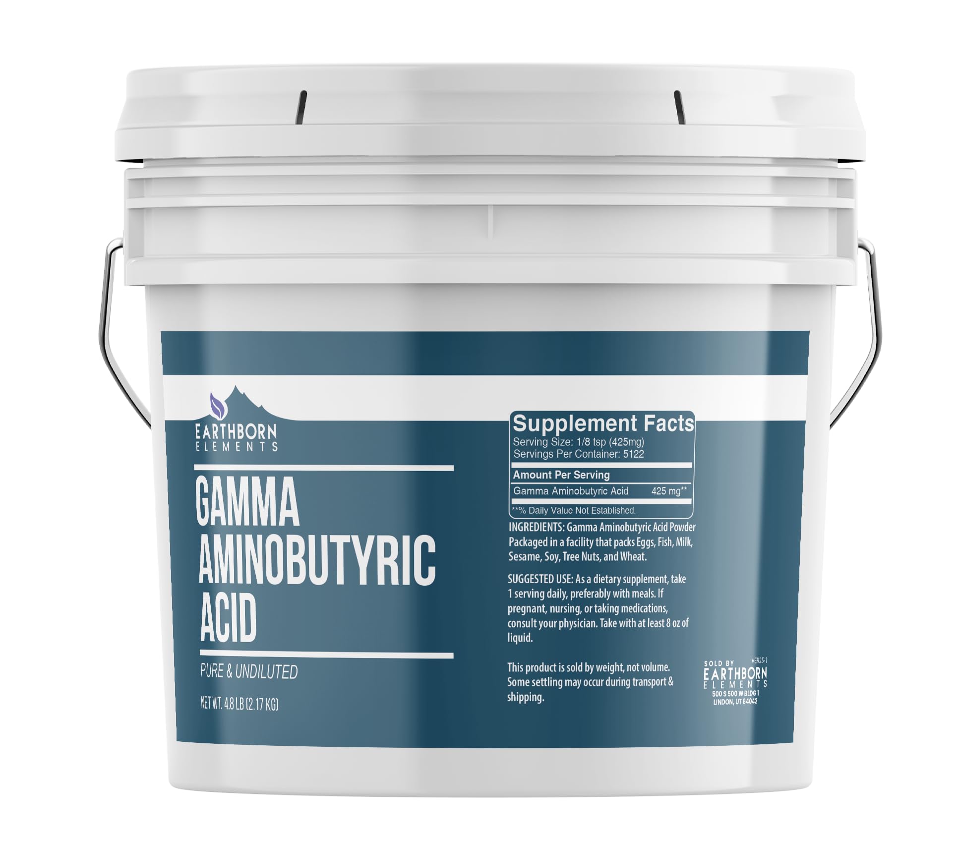 Earthborn Elements Gamma Aminobutyric Acid (GABA) Powder 76.8 oz
