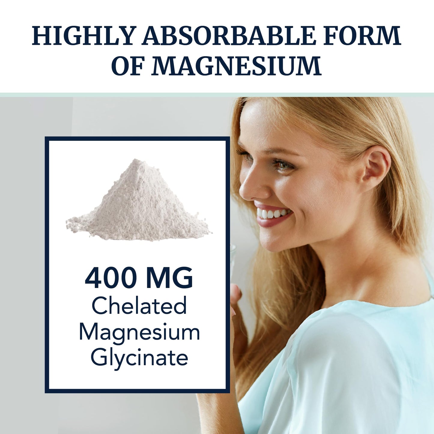 Nobi Nutrition Magnesium Glycinate 400mg Capsule, 120 Count