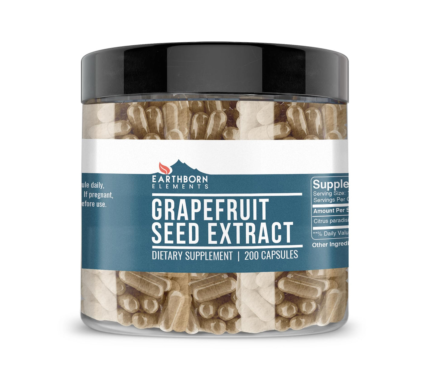 Earthborn Elements Grapefruit Seed Extract Capsules 200