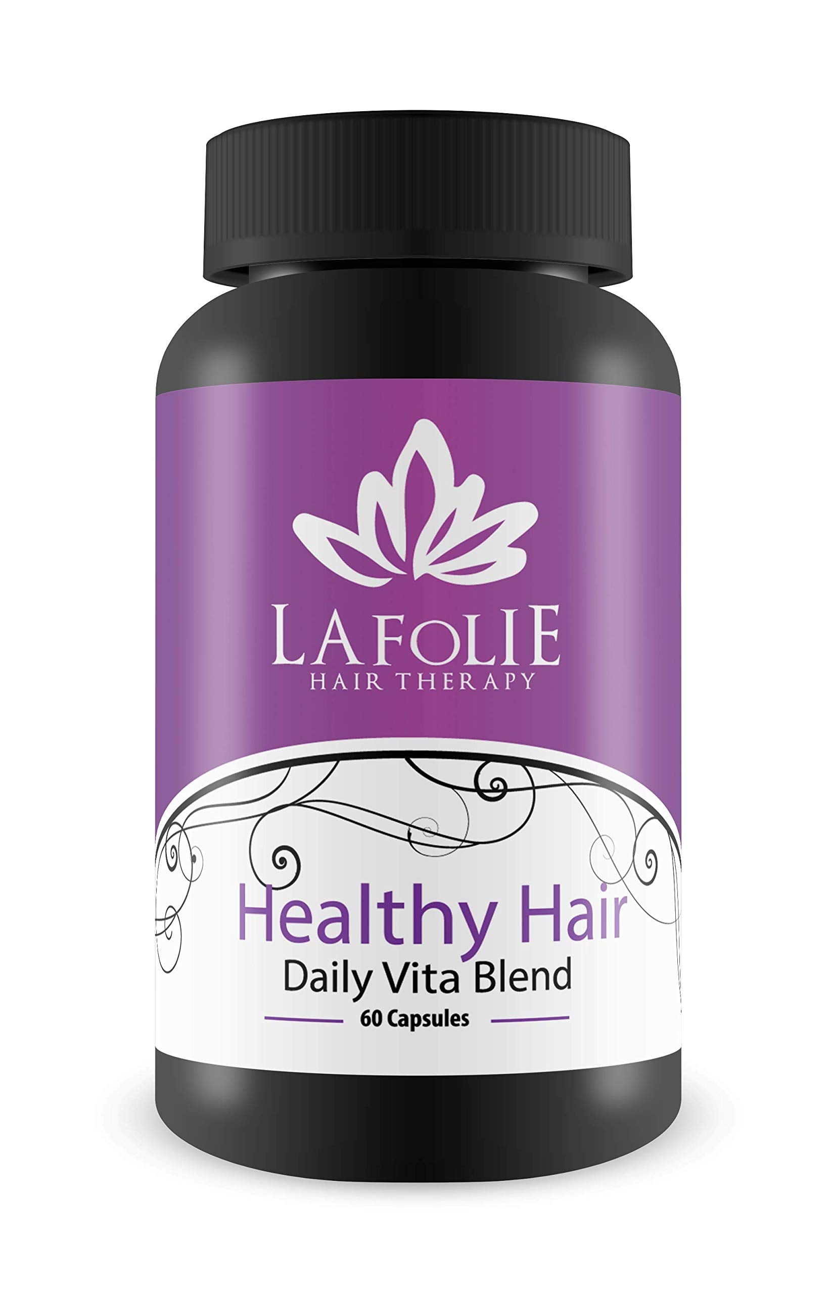 La Folie Hair Therapy Daily Vita Biotin Capsules, 60 Count