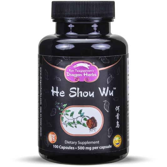 Dragon Herbs He Shou Wu Prepared Capsules, 100 Count
