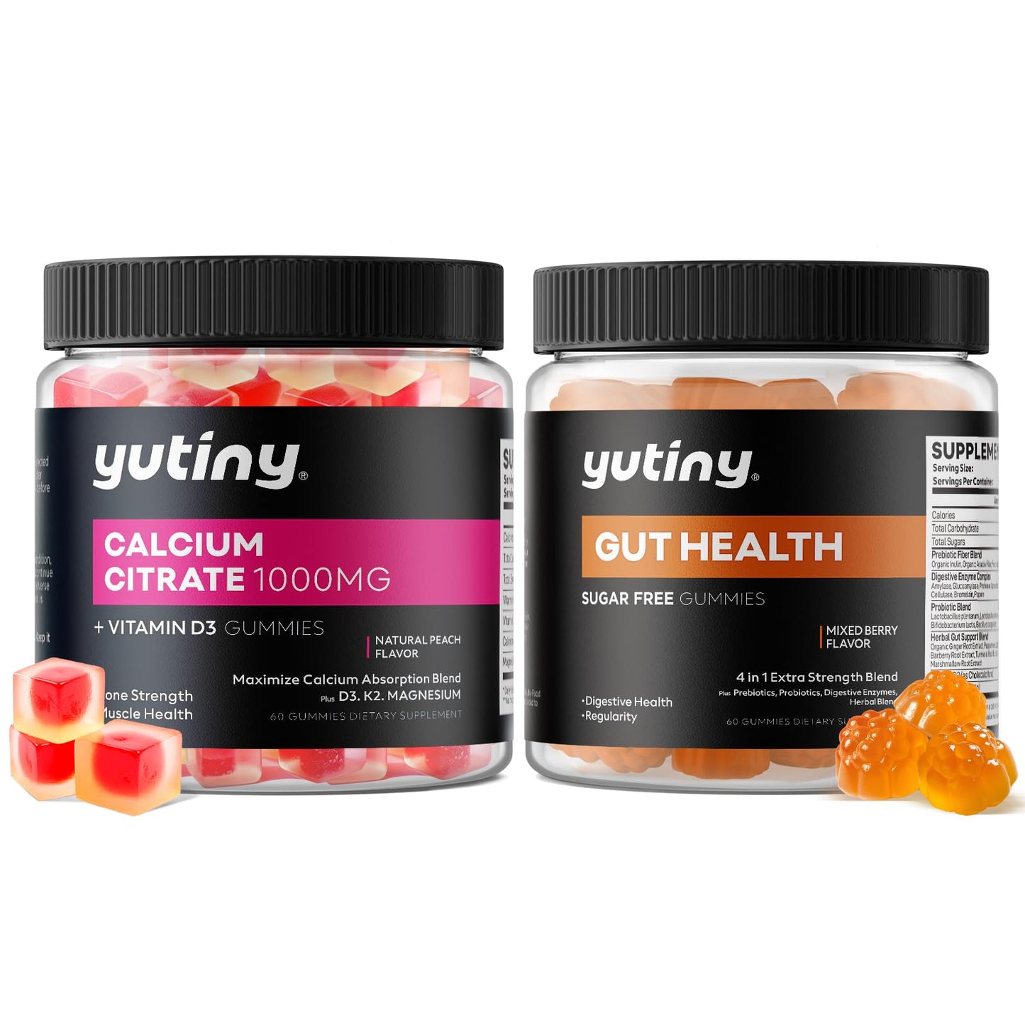Yutiny Calcium Citrate Gummies, 120 Gummies