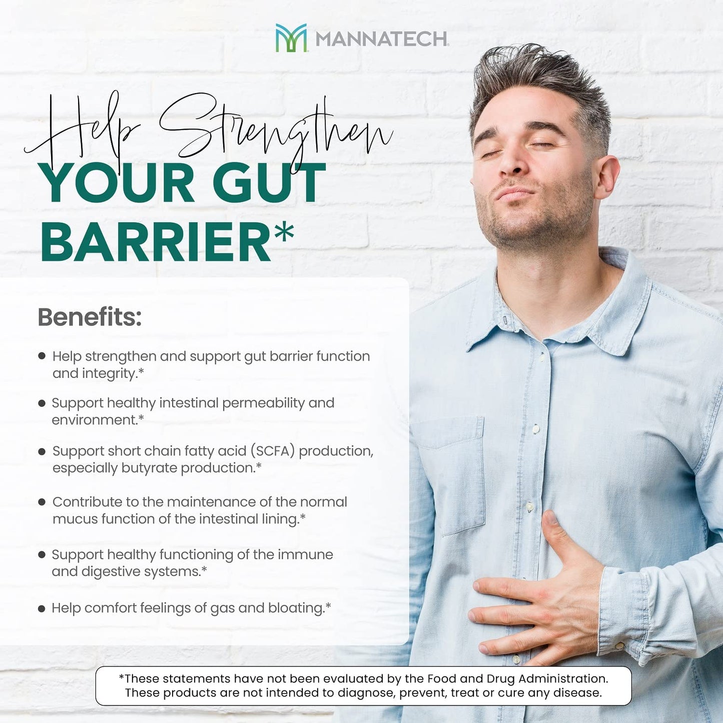 Mannatech GI-Defense® Butyrate Supplement 60 Capsules
