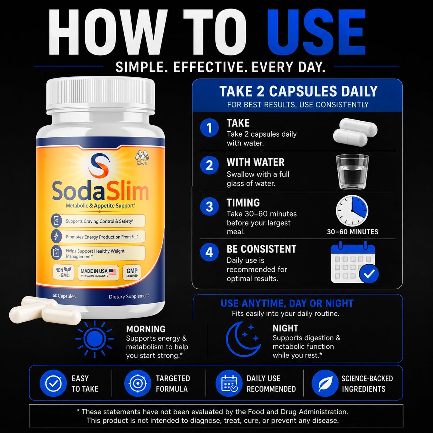 MJO Sodaslim Weight Management 180 Capsules