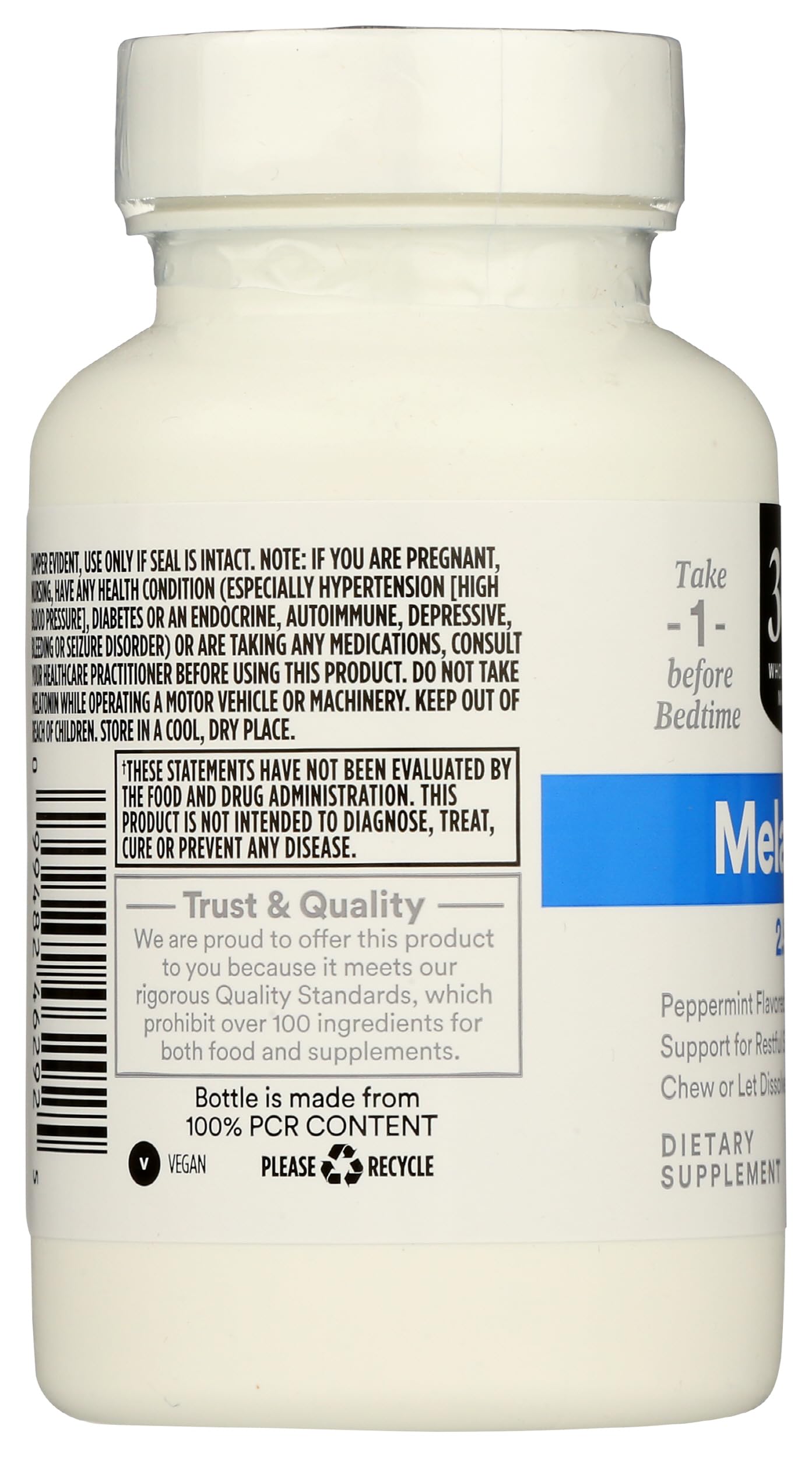 365 by Whole Foods Market Melatonin Tablet 2.5mg Peppermint 120 Count