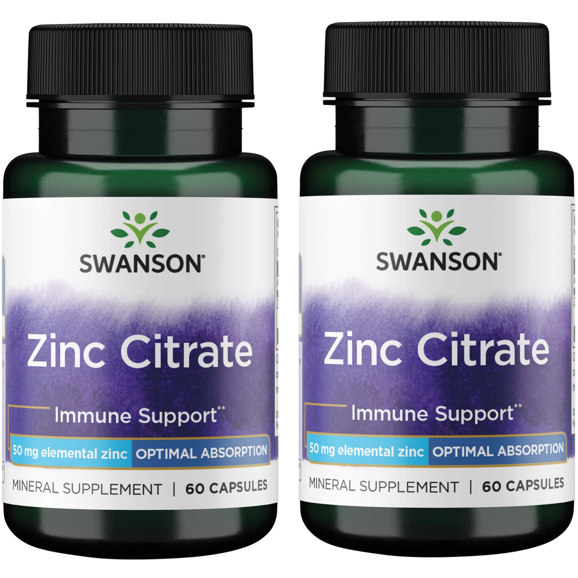 Swanson Zinc Citrate Capsules 120 Capsules
