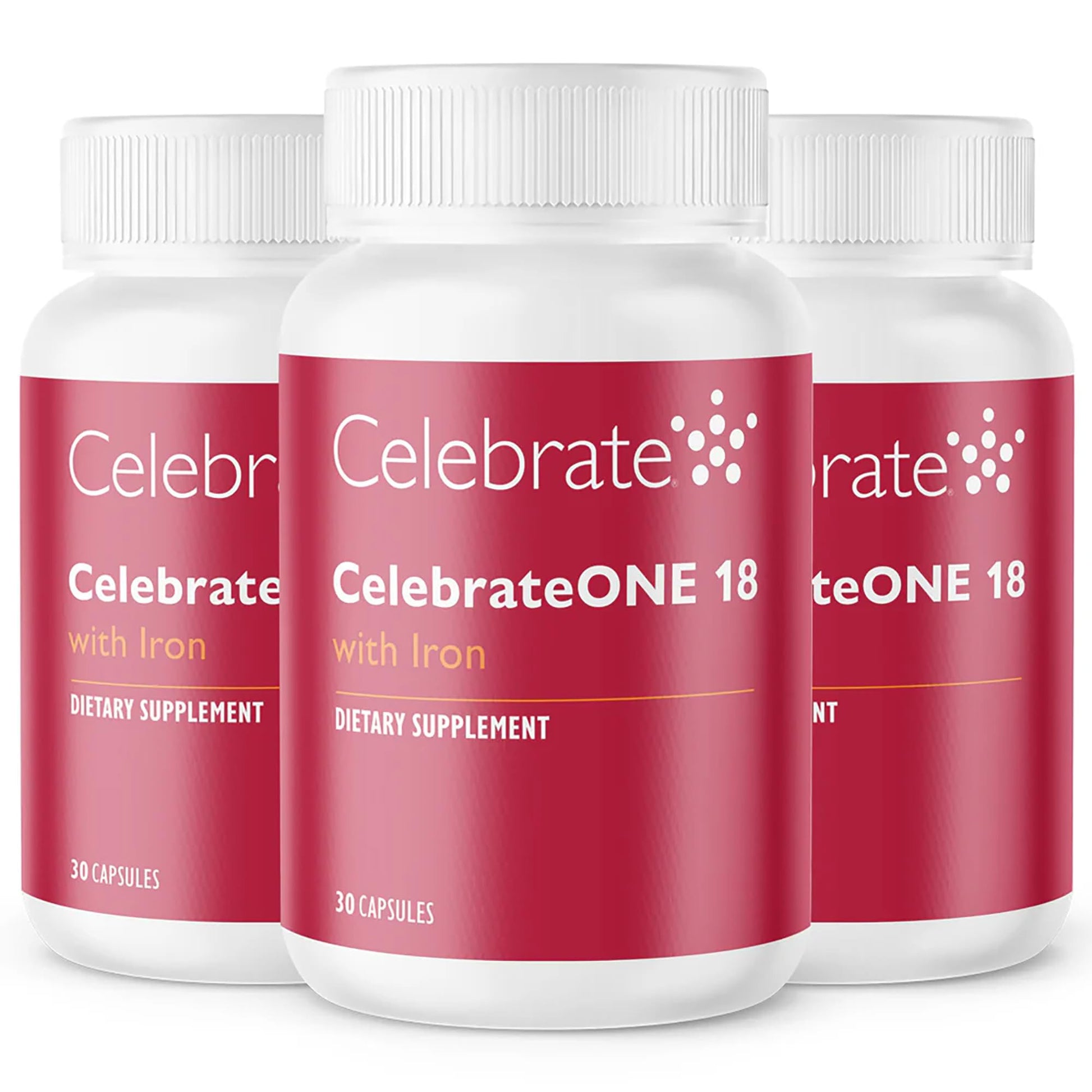 Celebrate Bariatric Supplements CelebrateONE Bariatric Multivitamin with Iron 18 mg Capsules 90