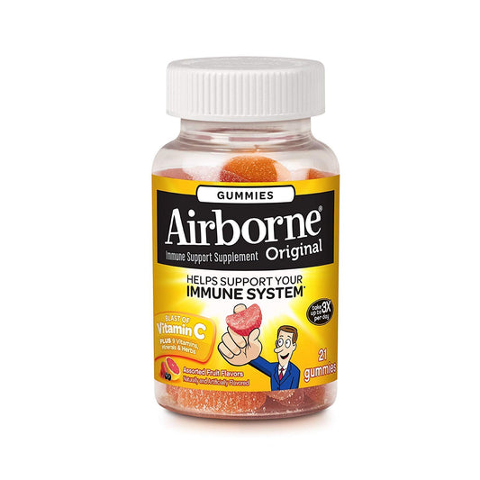 Airborne Assorted Fruit Flavored Gummies 126 Count