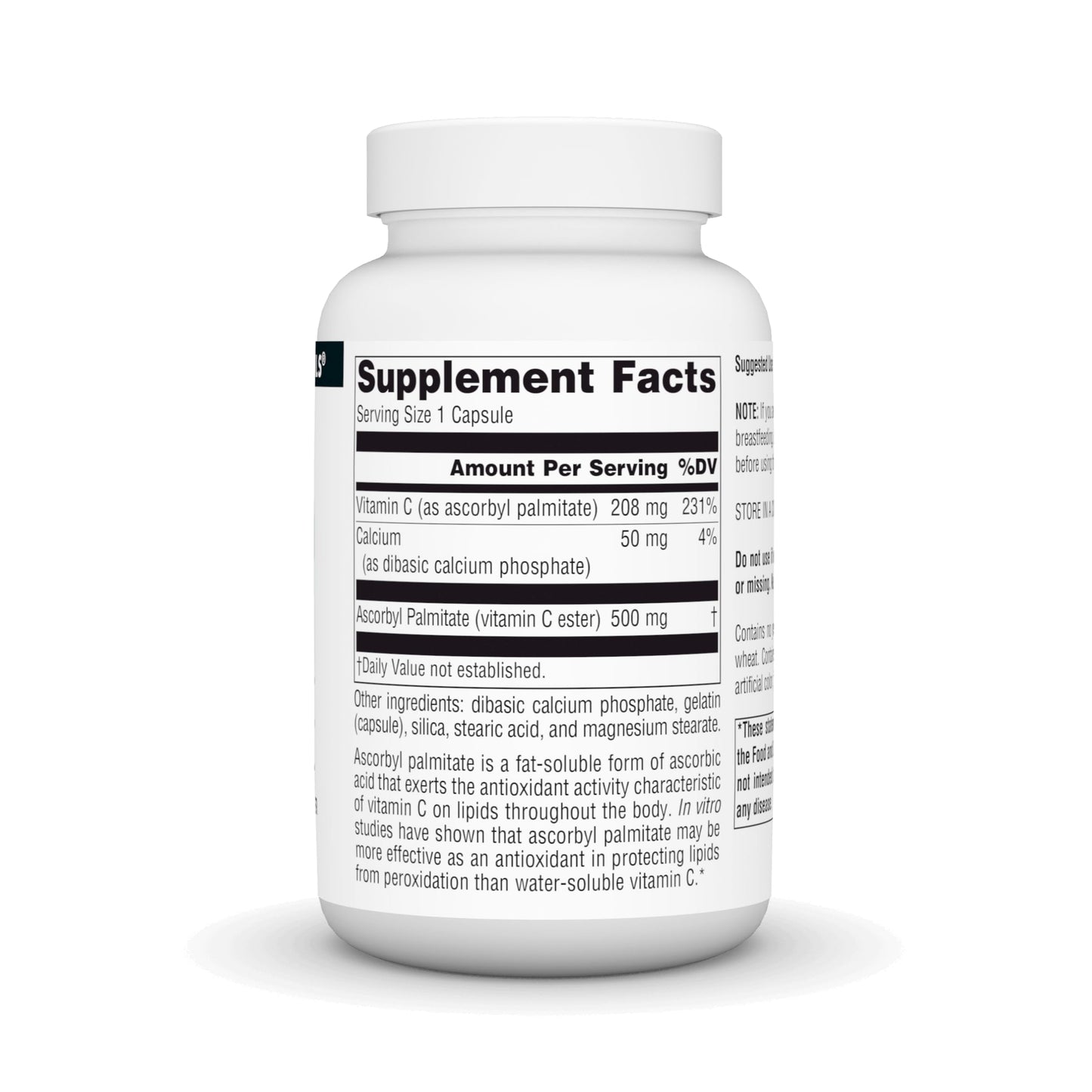 Source Naturals Ascorbyl Palmitate 500mg Capsule, 90 Capsules