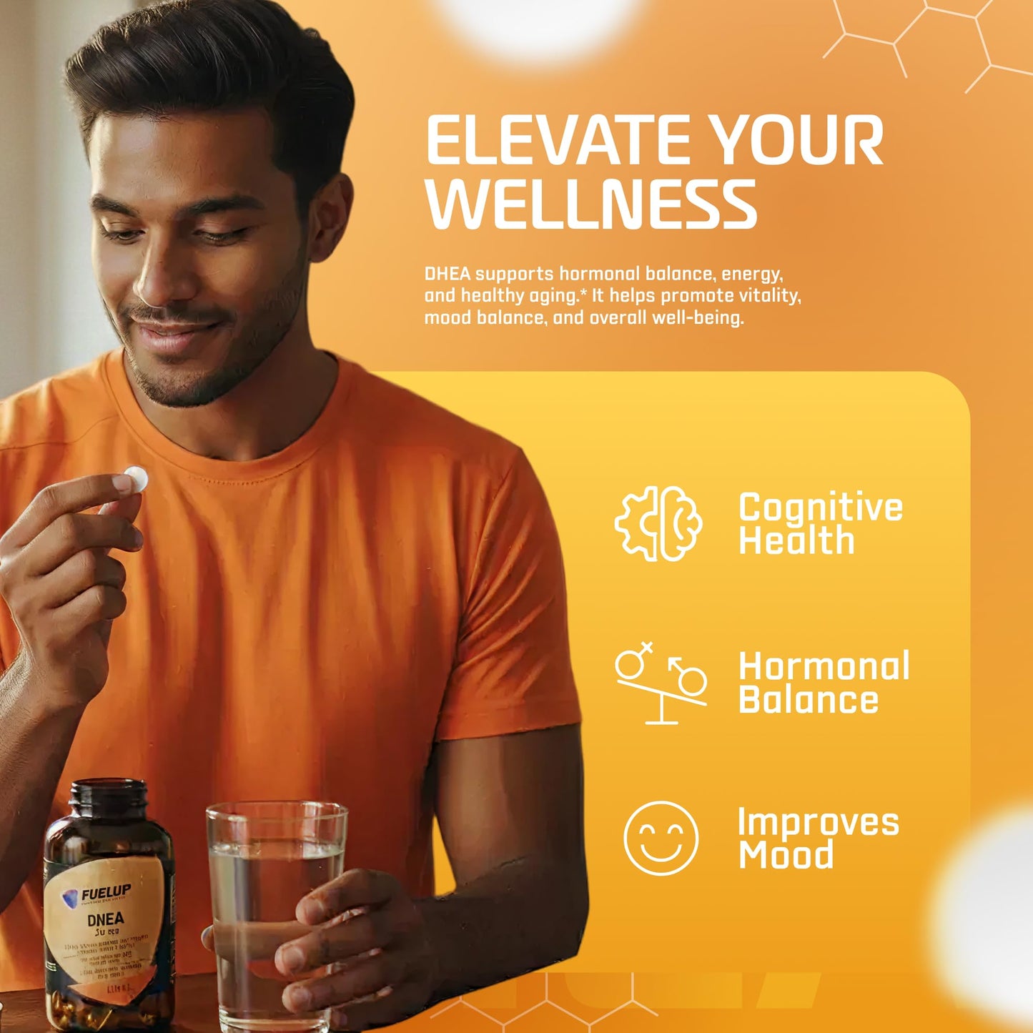 Fuelup DHEA 25 mg Tablets 60 Count