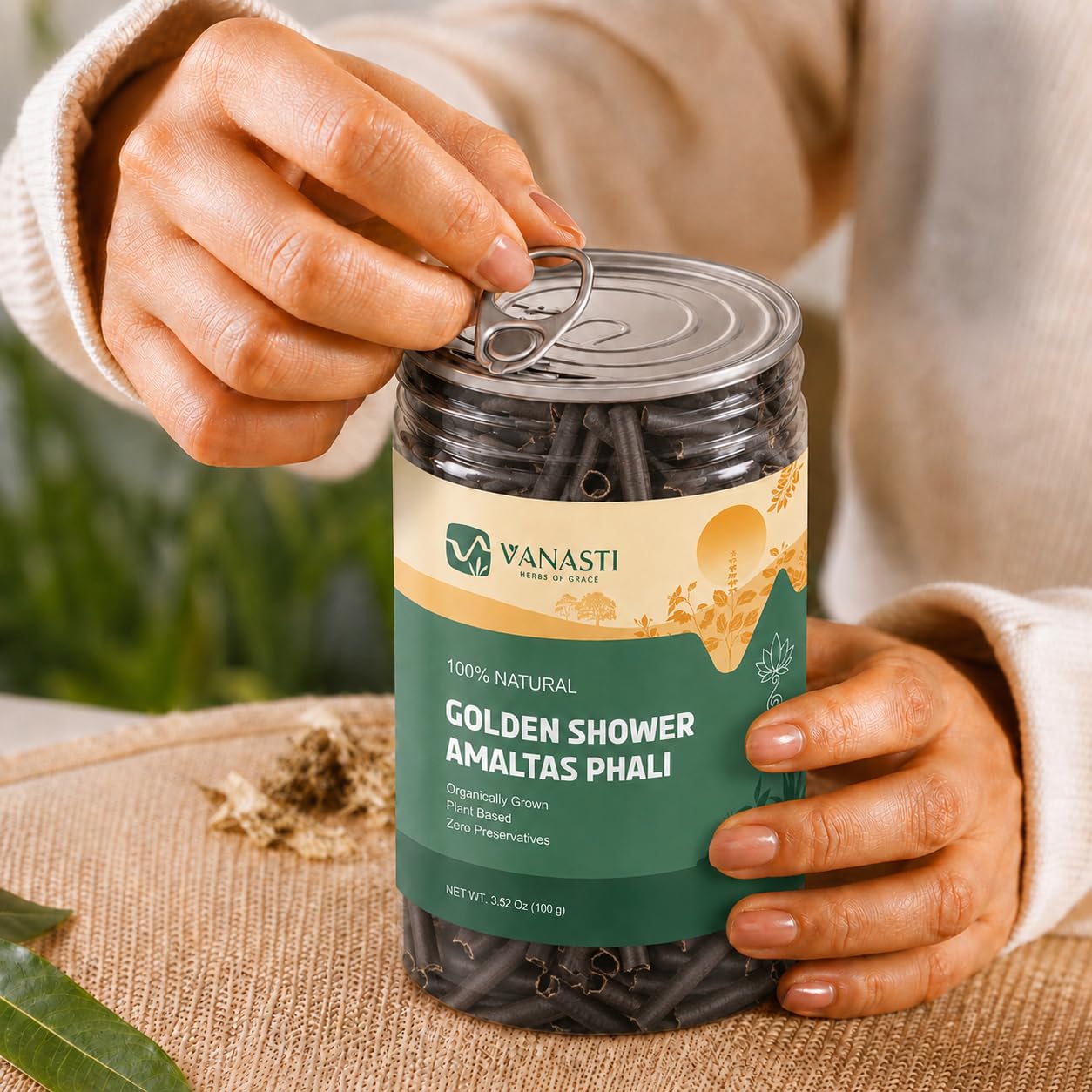 VANASTI Amaltas Cassia Fistula Powder 3.52 Ounce