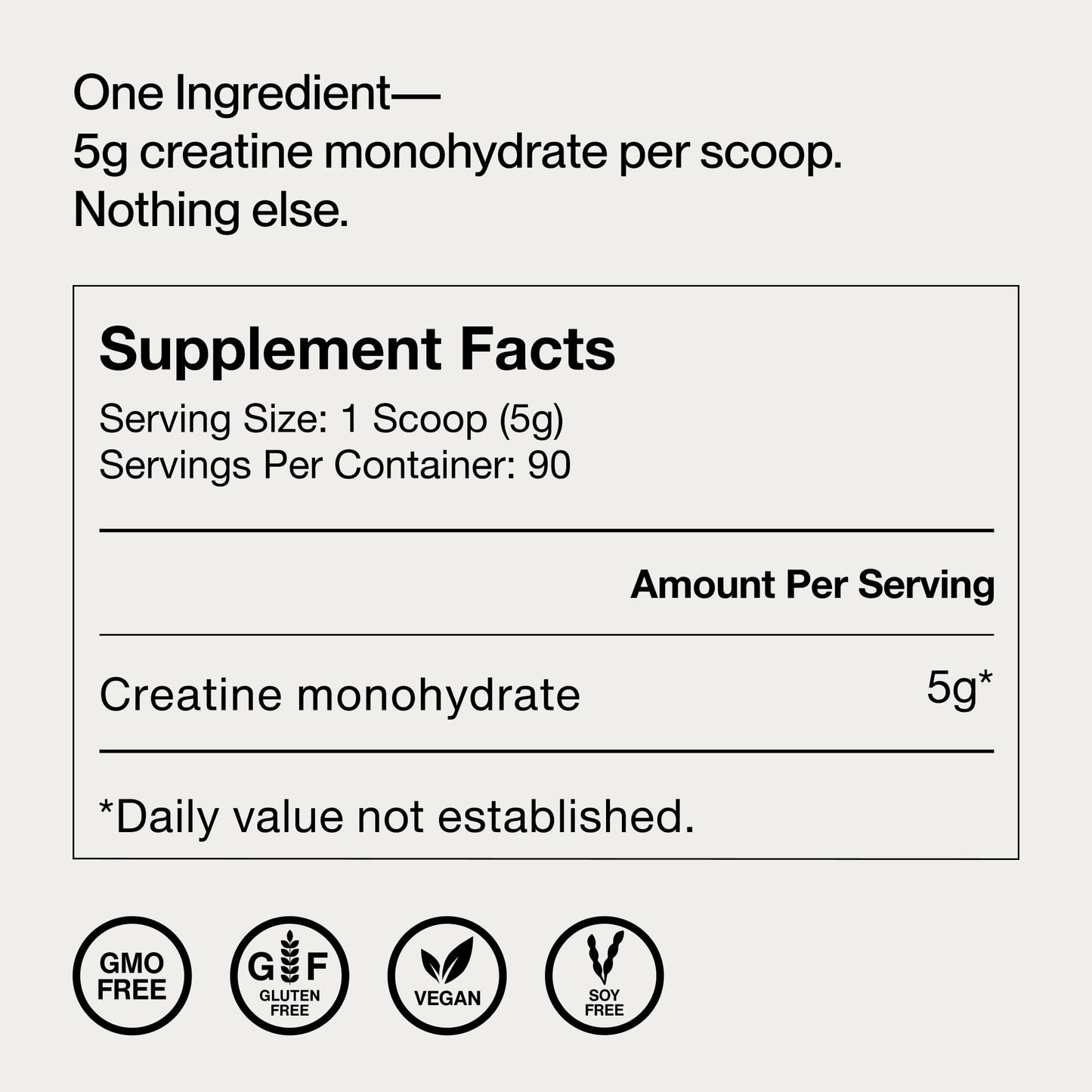 Momentous Creatine Monohydrate Powder, 90 Servings
