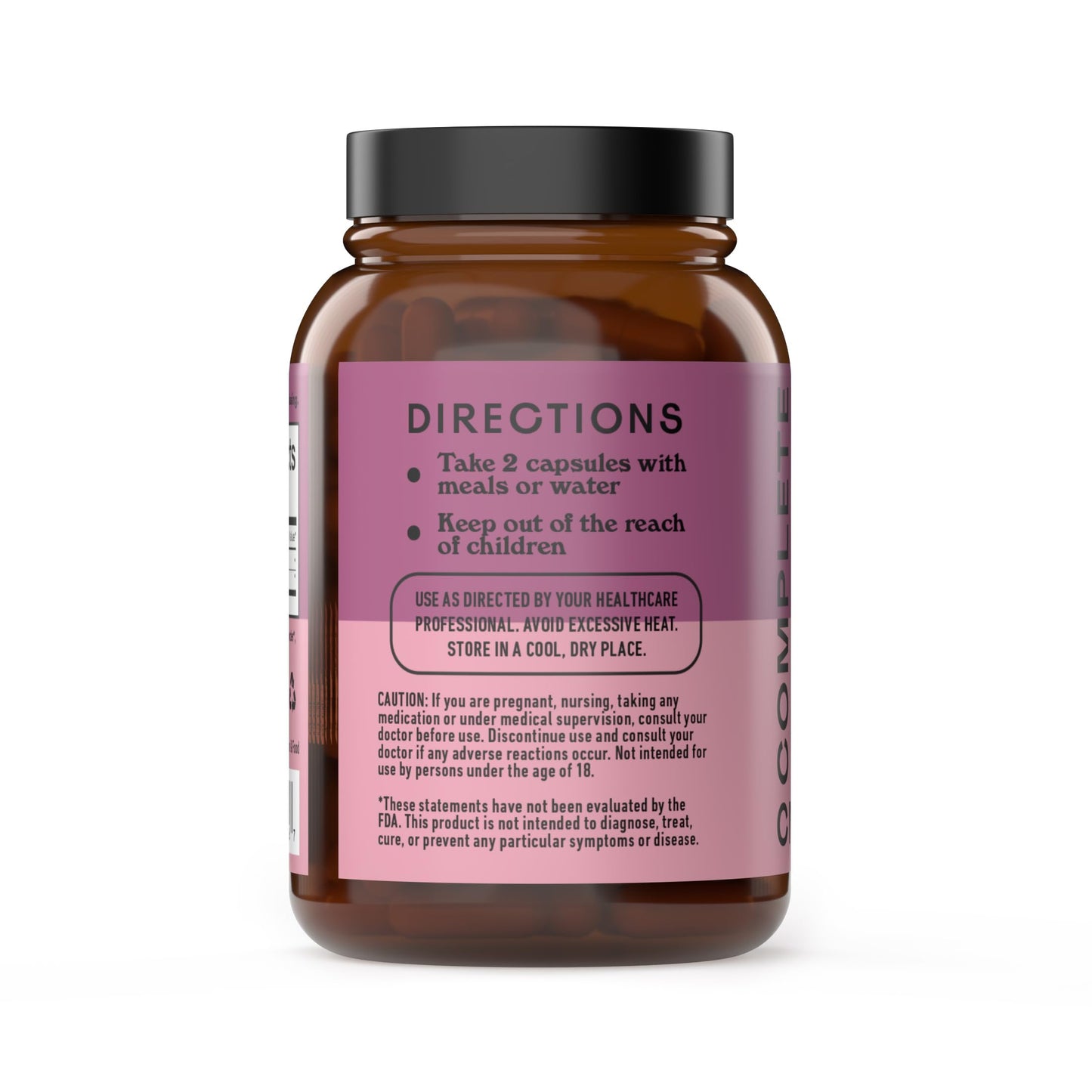 Complete Natural Products Organic D-Mannose & Cranberry Capsules 520mg, 100 Count