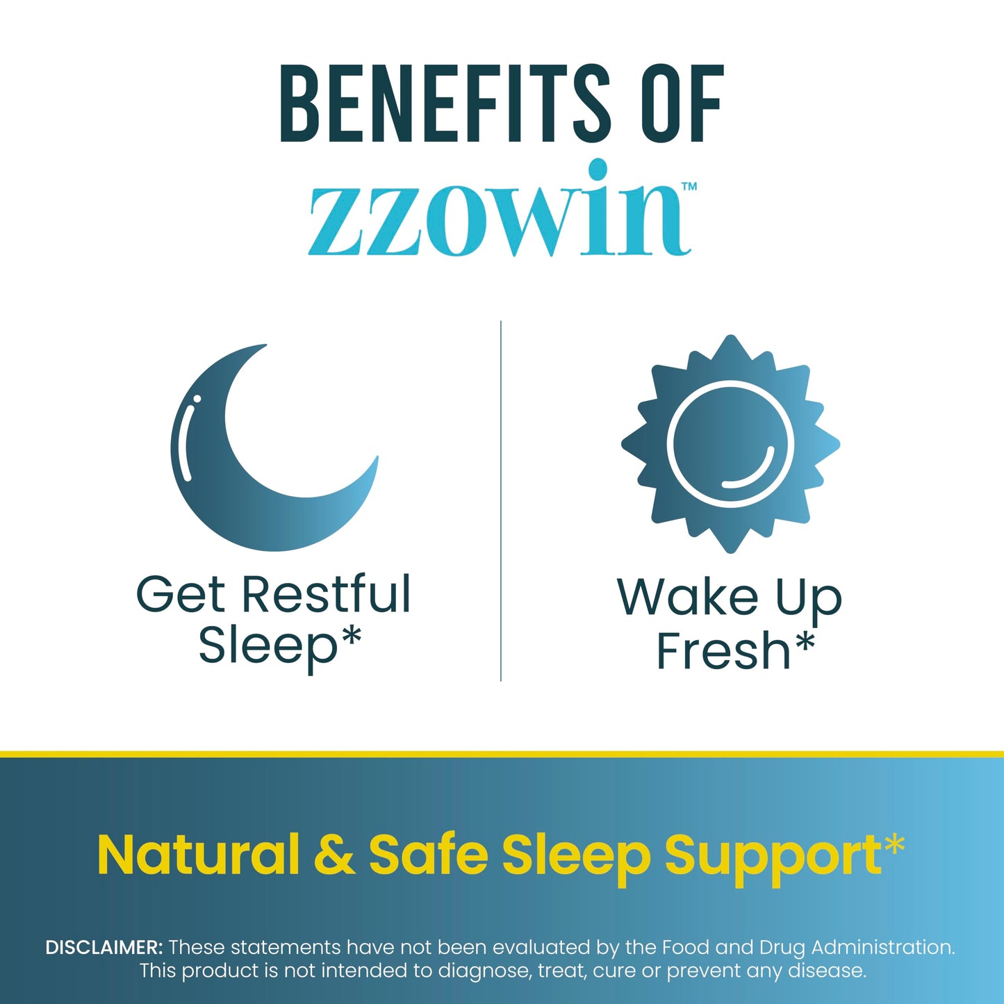 Vedistry Zzowin Sleep Support Supplement Tablets, 30