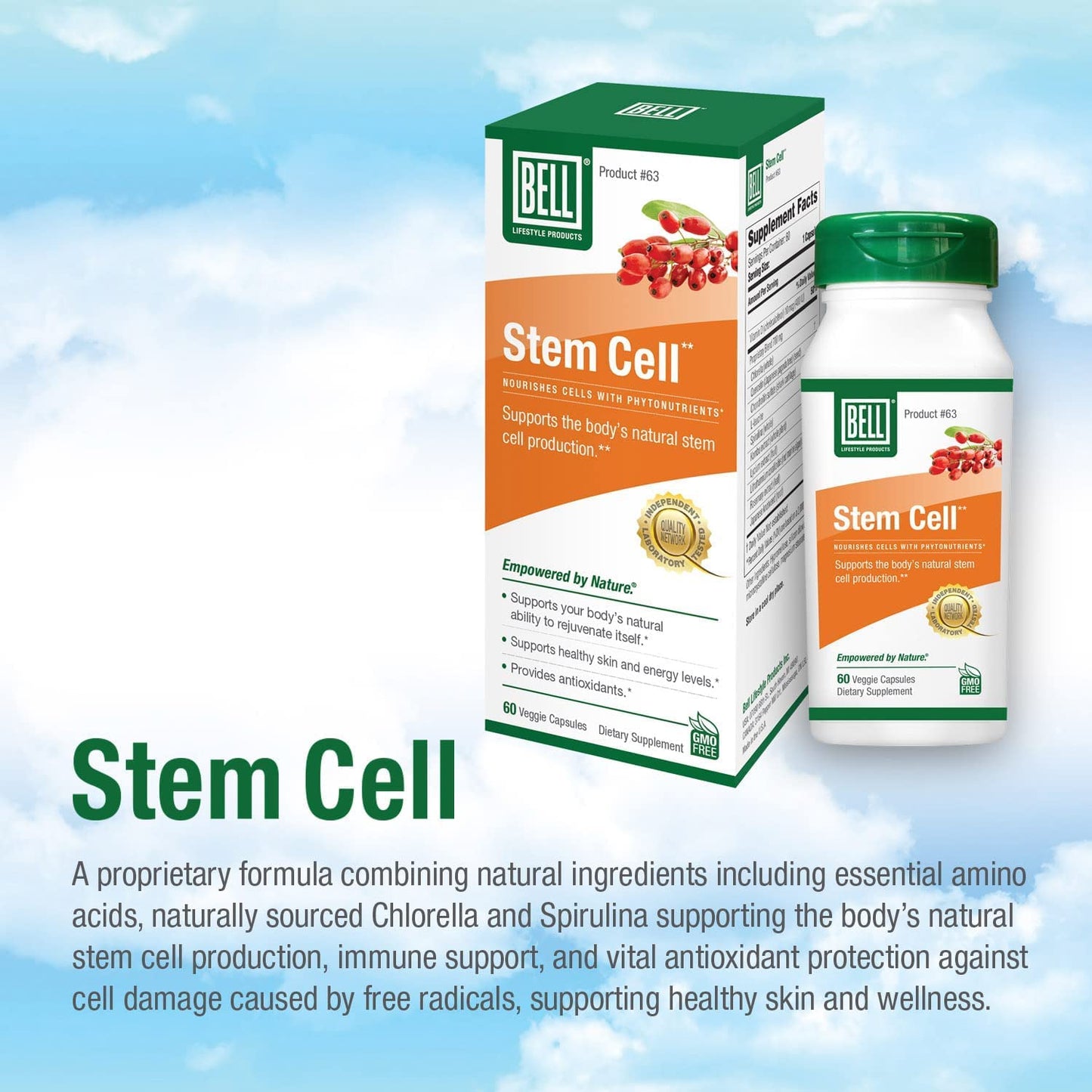 Bell Stem Cell Supplements Capsules 120 Count