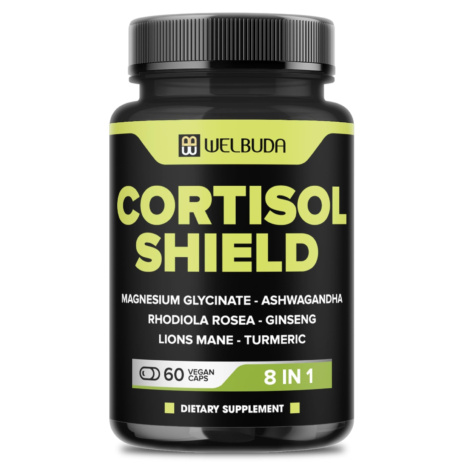 WELBUDA 8in1 Cortisol Shield Capsule, 60 Count