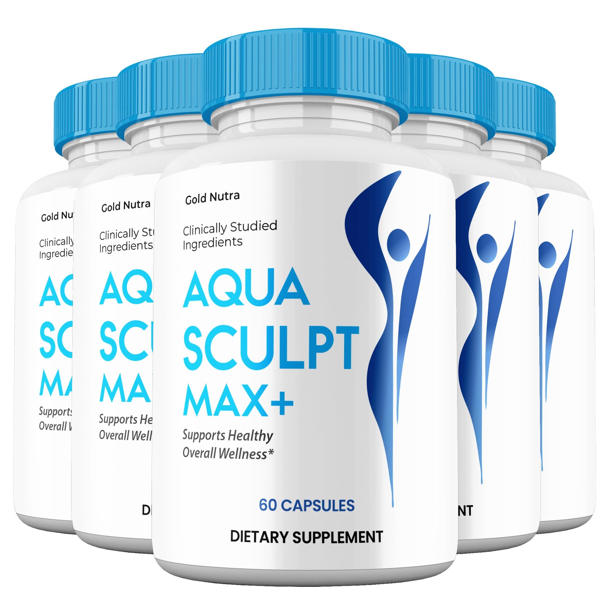 Gold Nutra Aqua Capsules Advanced Formula Aqua+ Pills High Potency Vitamin, 5 Pack