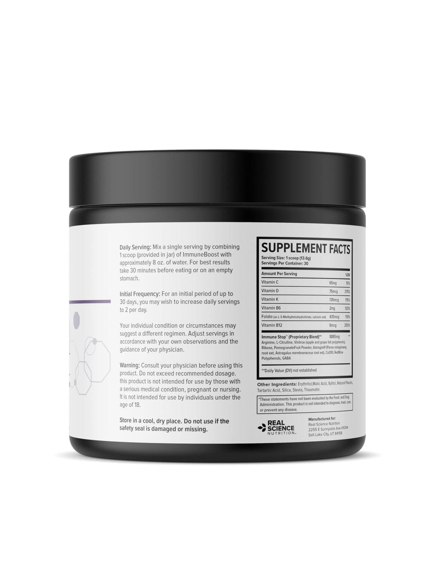 Real Science Nutrition Immune Boost Plus Powder 1 Count