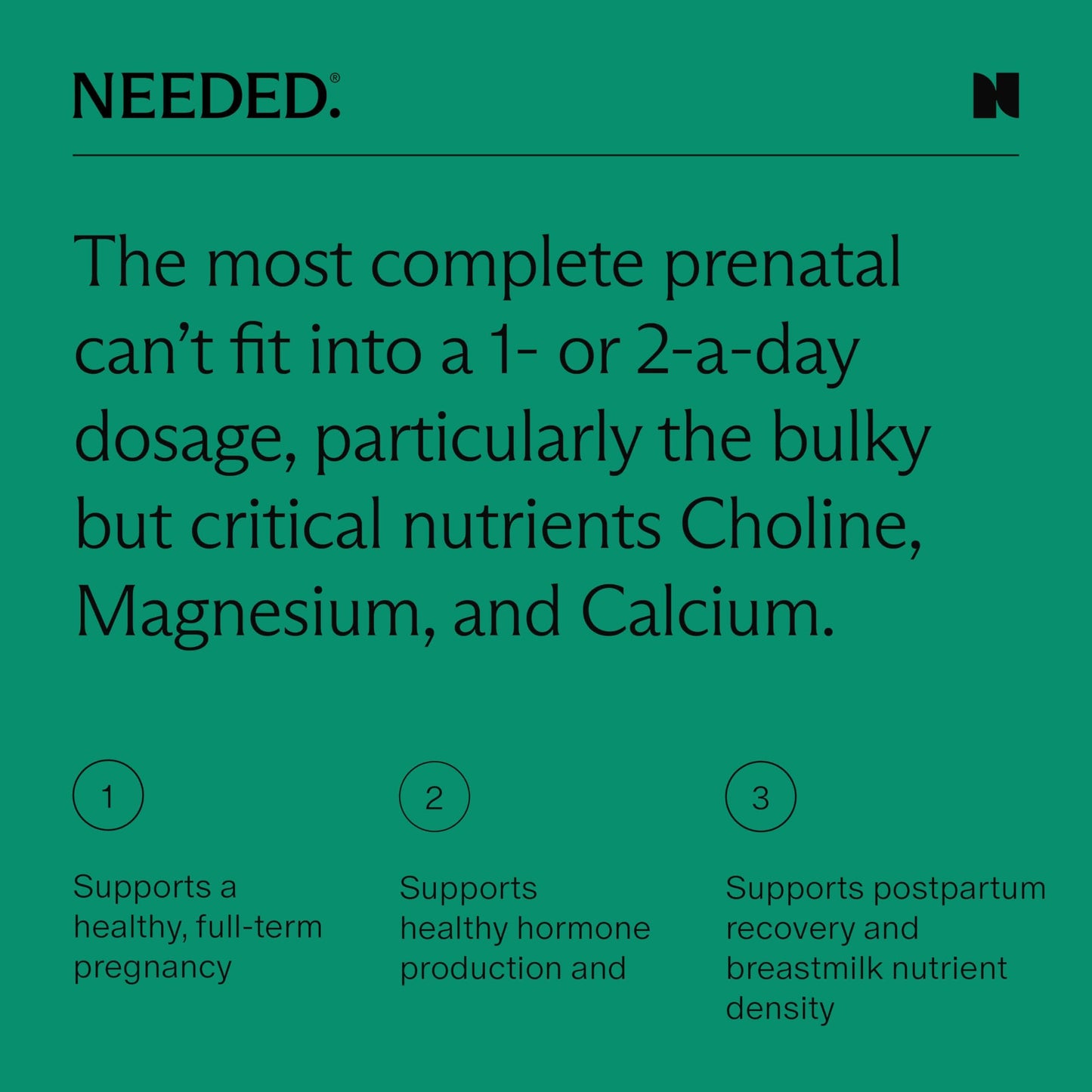Needed Women's Multivitamin Capsule 90 Count