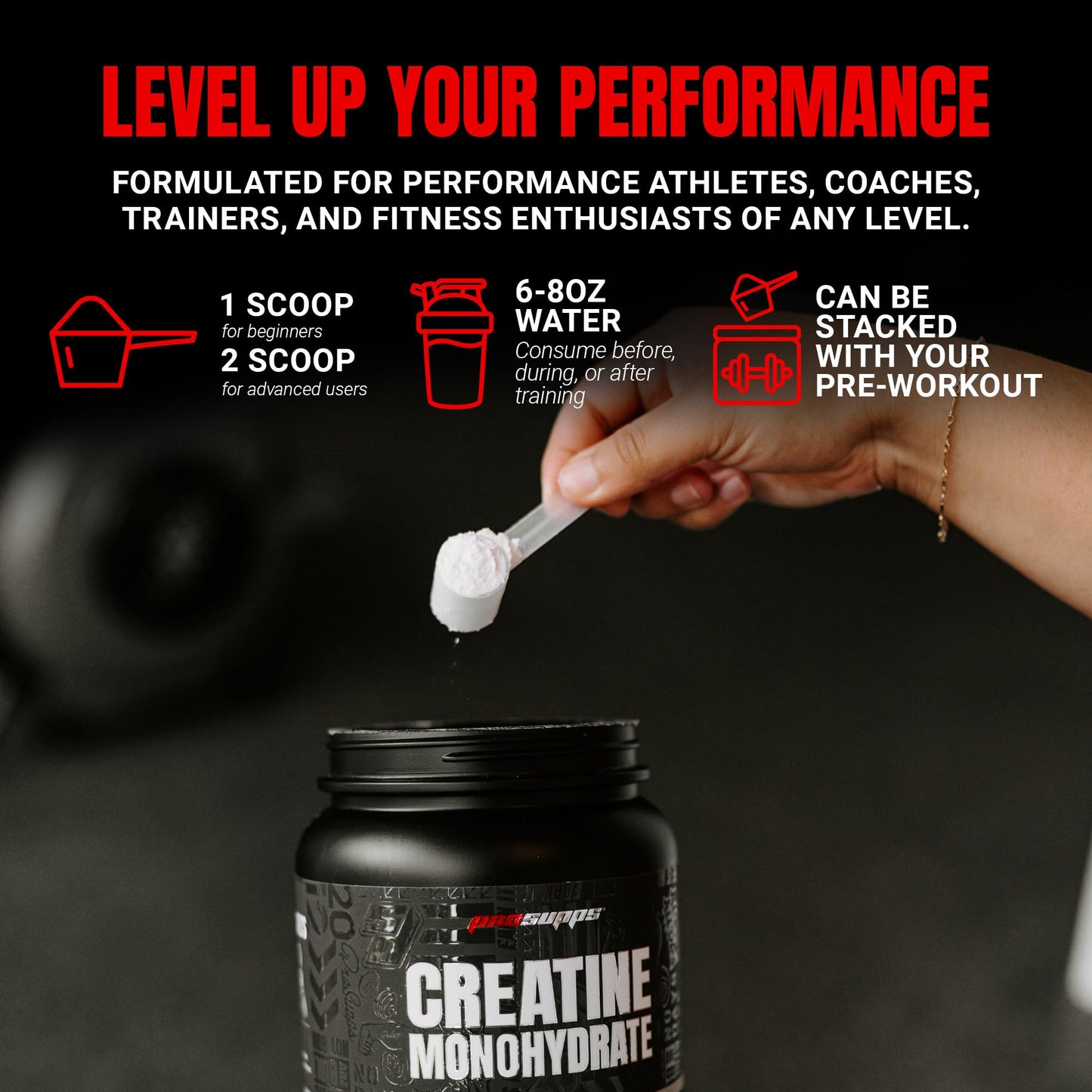 ProSupps Creatine Monohydrate Powder, 200 Servings