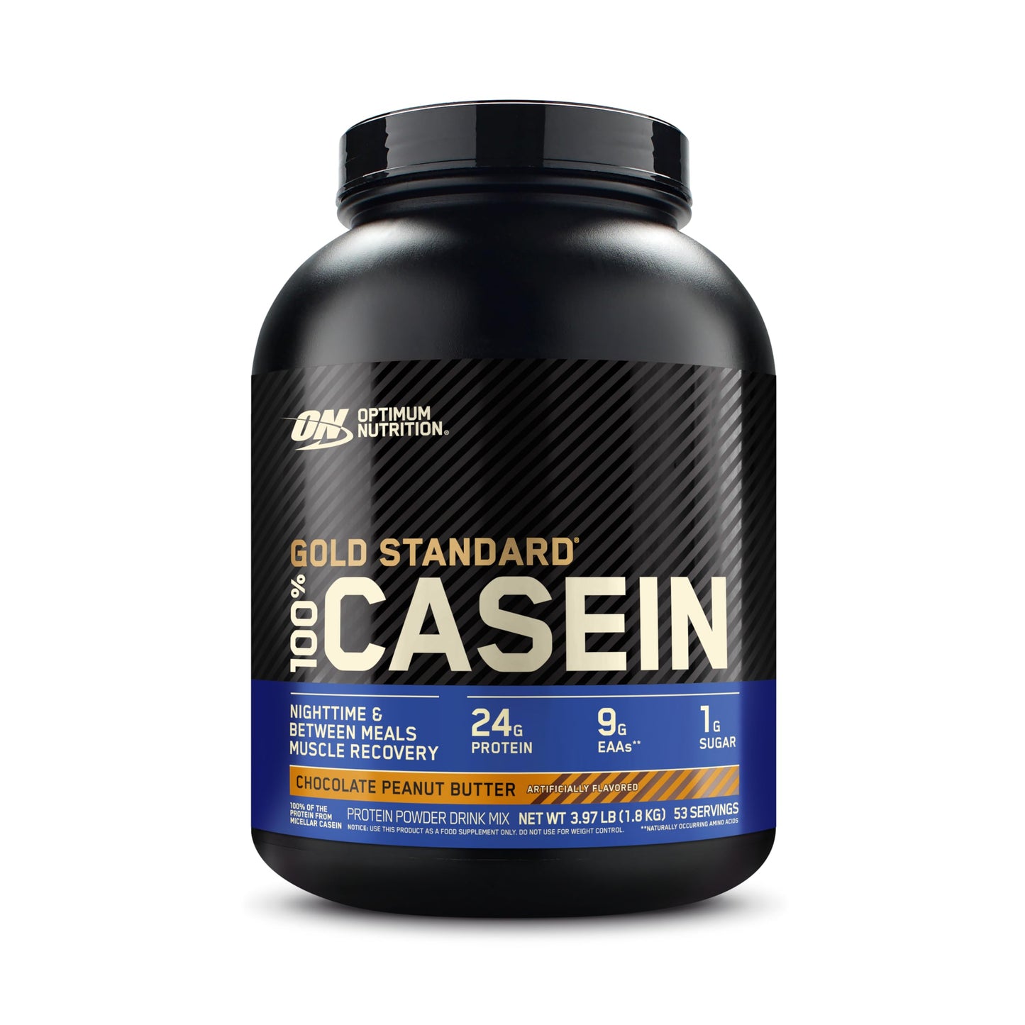 Optimum Nutrition Gold Standard 100% Micellar Casein Protein Powder, Chocolate Peanut Butter, 64 Servings