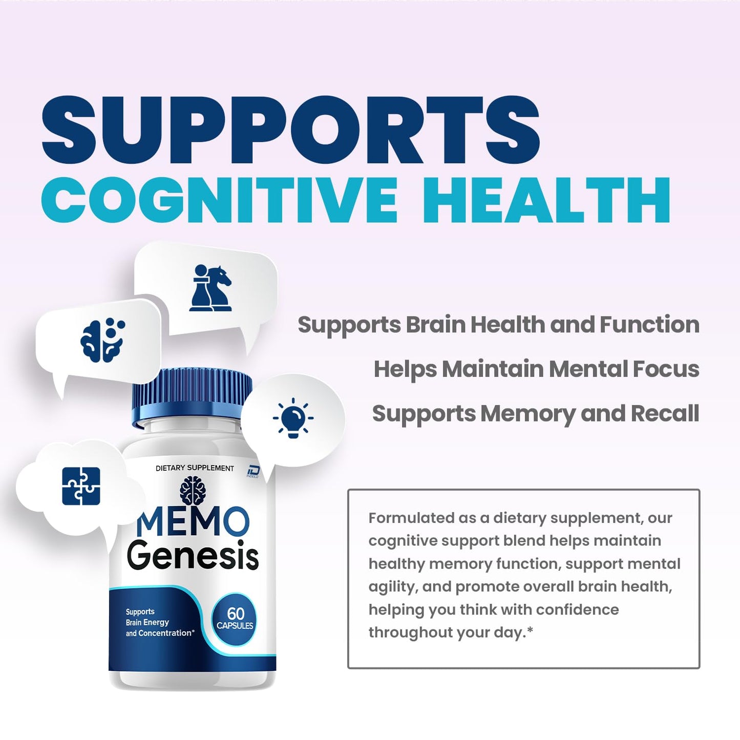 Indelo Memo Genesis Supplement Capsules 120 Capsules