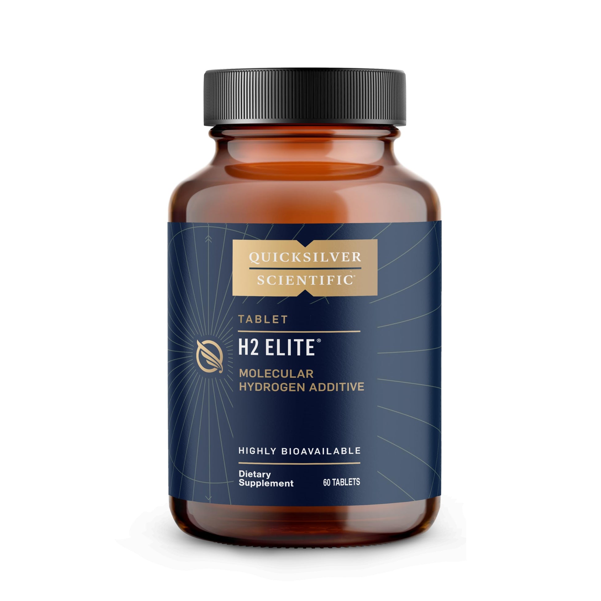 Quicksilver Scientific H2 Elite - Molecular Hydrogen for Energy + Metabolism Support, 60 Tablets
