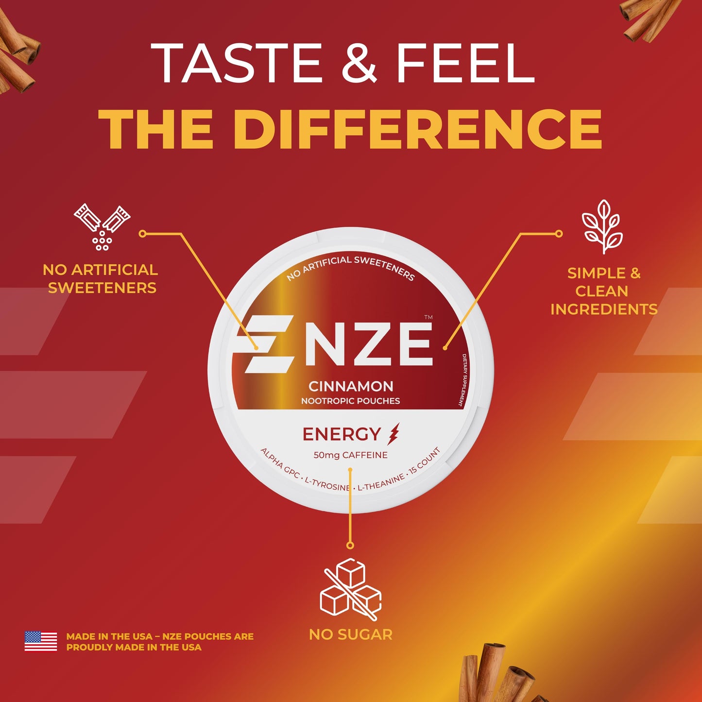 NZE Caffeine Nootropic Caplets, 5 Caplets