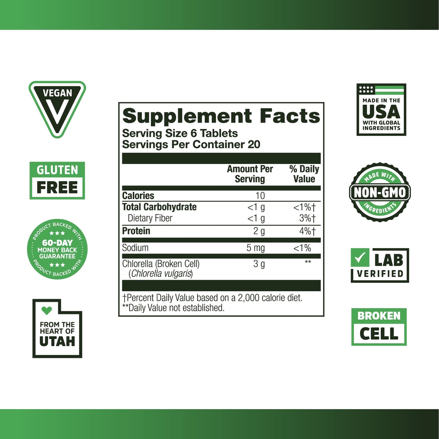 ZHOU Chlorella 120 Tablets