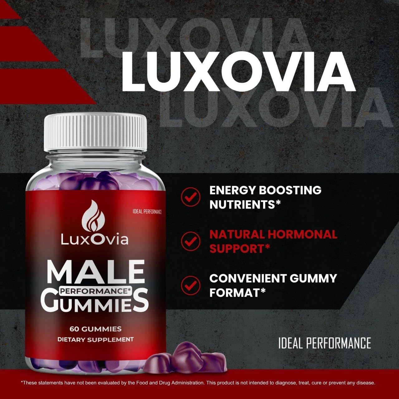 IDEAL PERFORMANCE Luxovia Gummies 60 Count