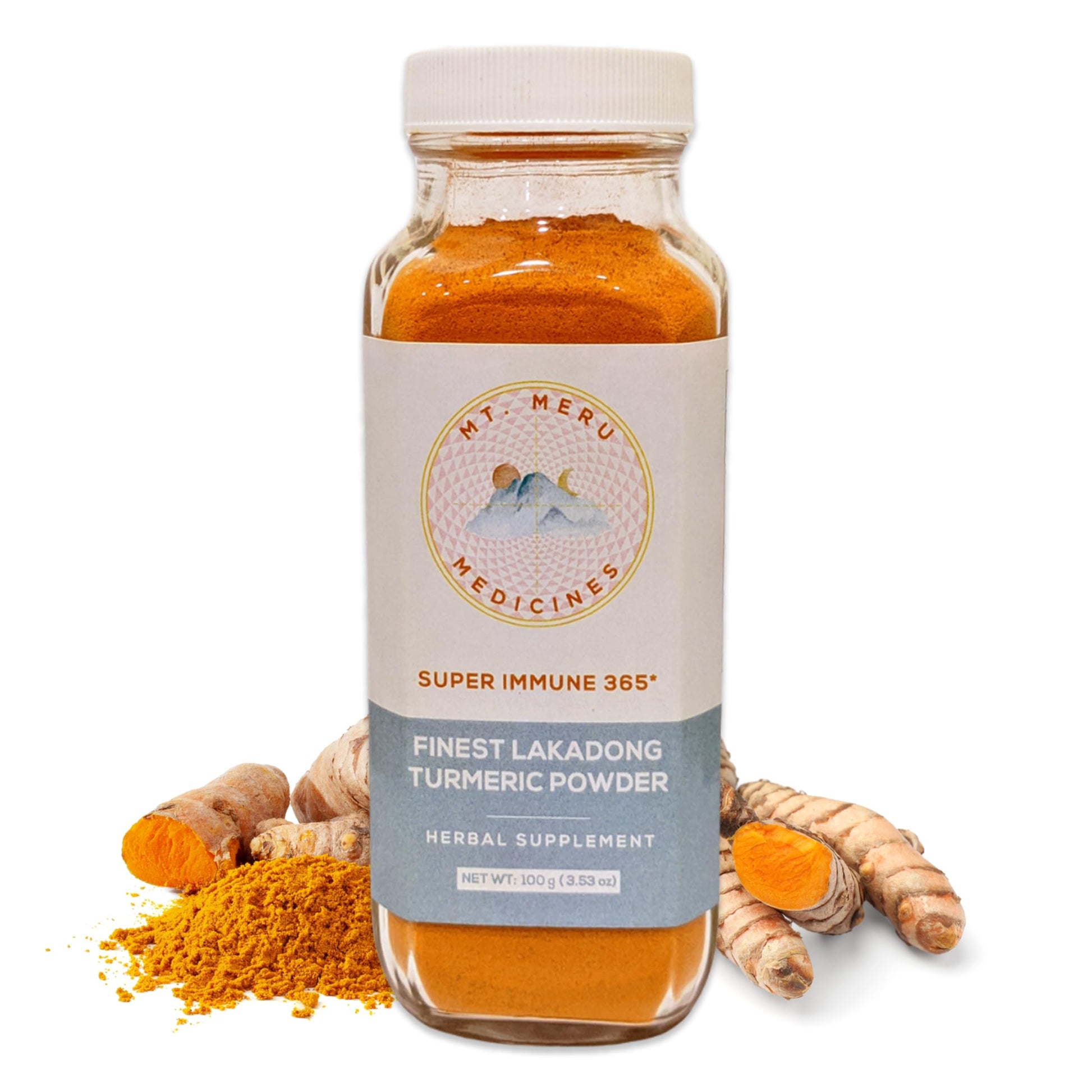 Mt. Meru Medicines Lakadong Turmeric Powder, 3.53 oz