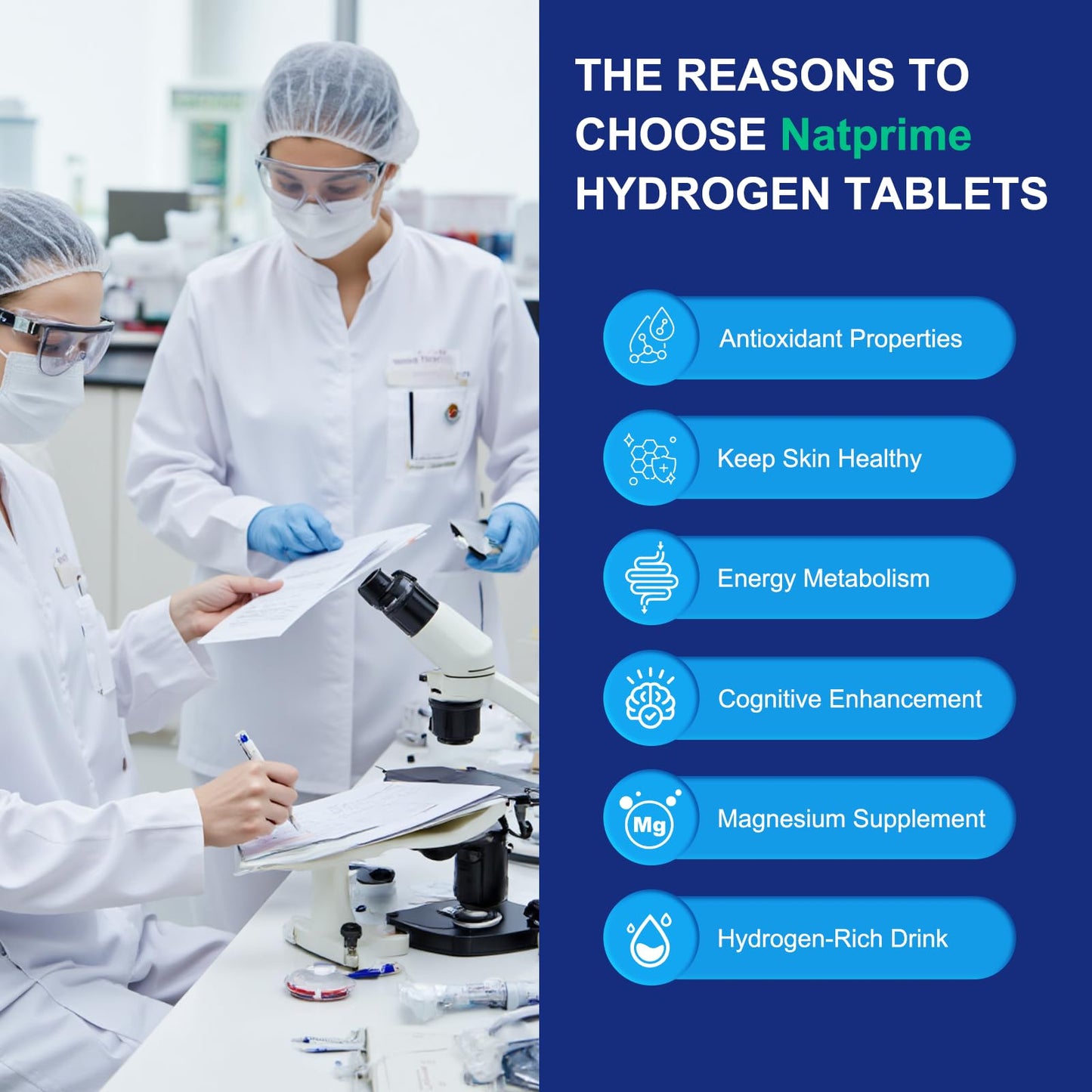 iNatprime Molecular H2 Hydrogen Water Tablet, 90 Tablets