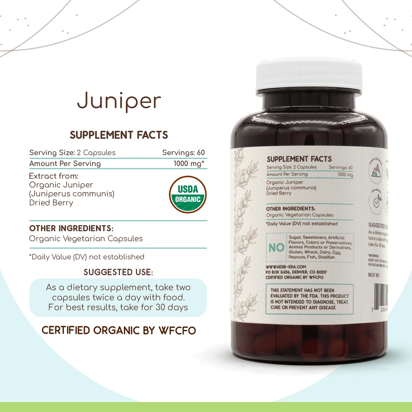 HerbEra Juniper Capsules 120 Capsules