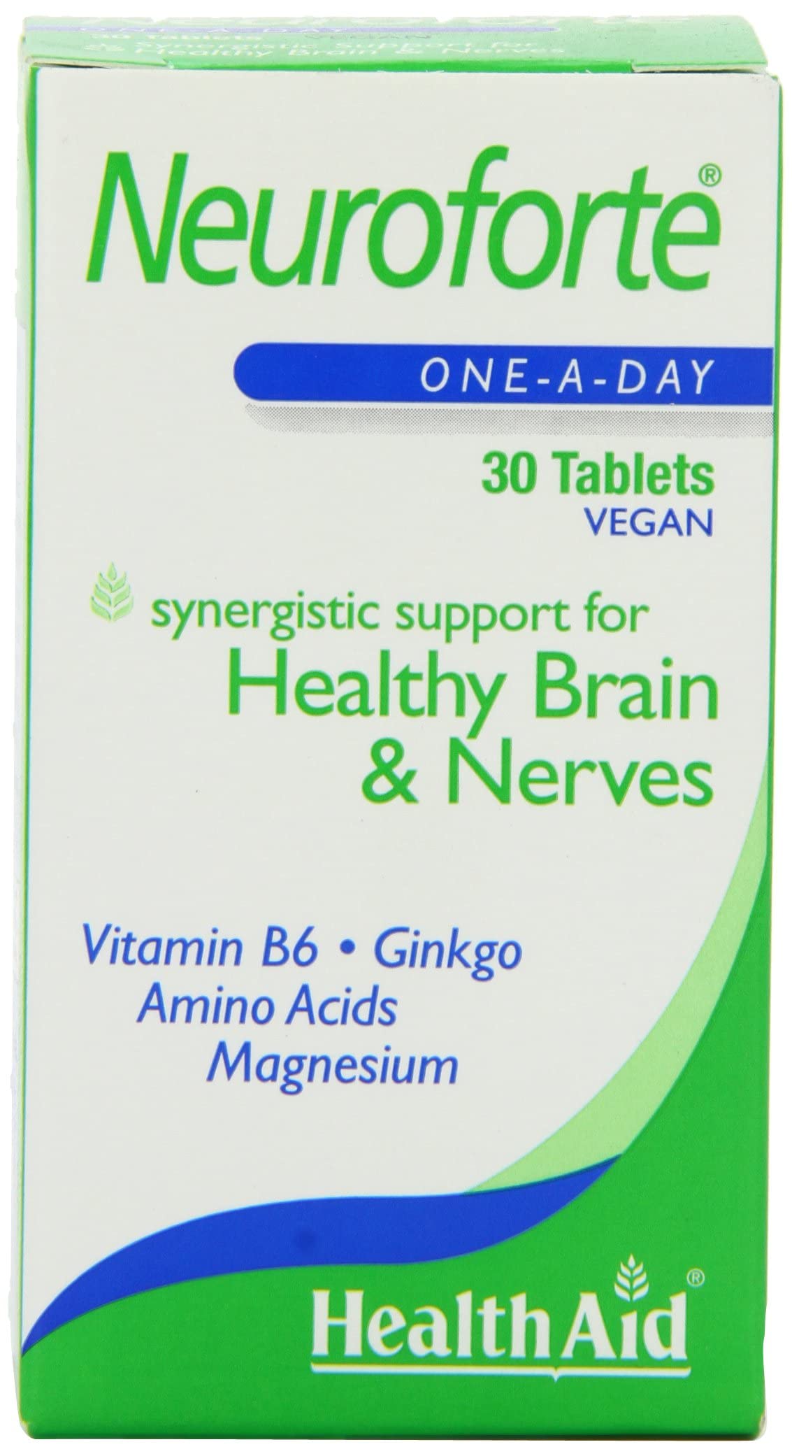HealthAid NeuroForte Amino Acid B Vitamin Complex Tablets 30 Count