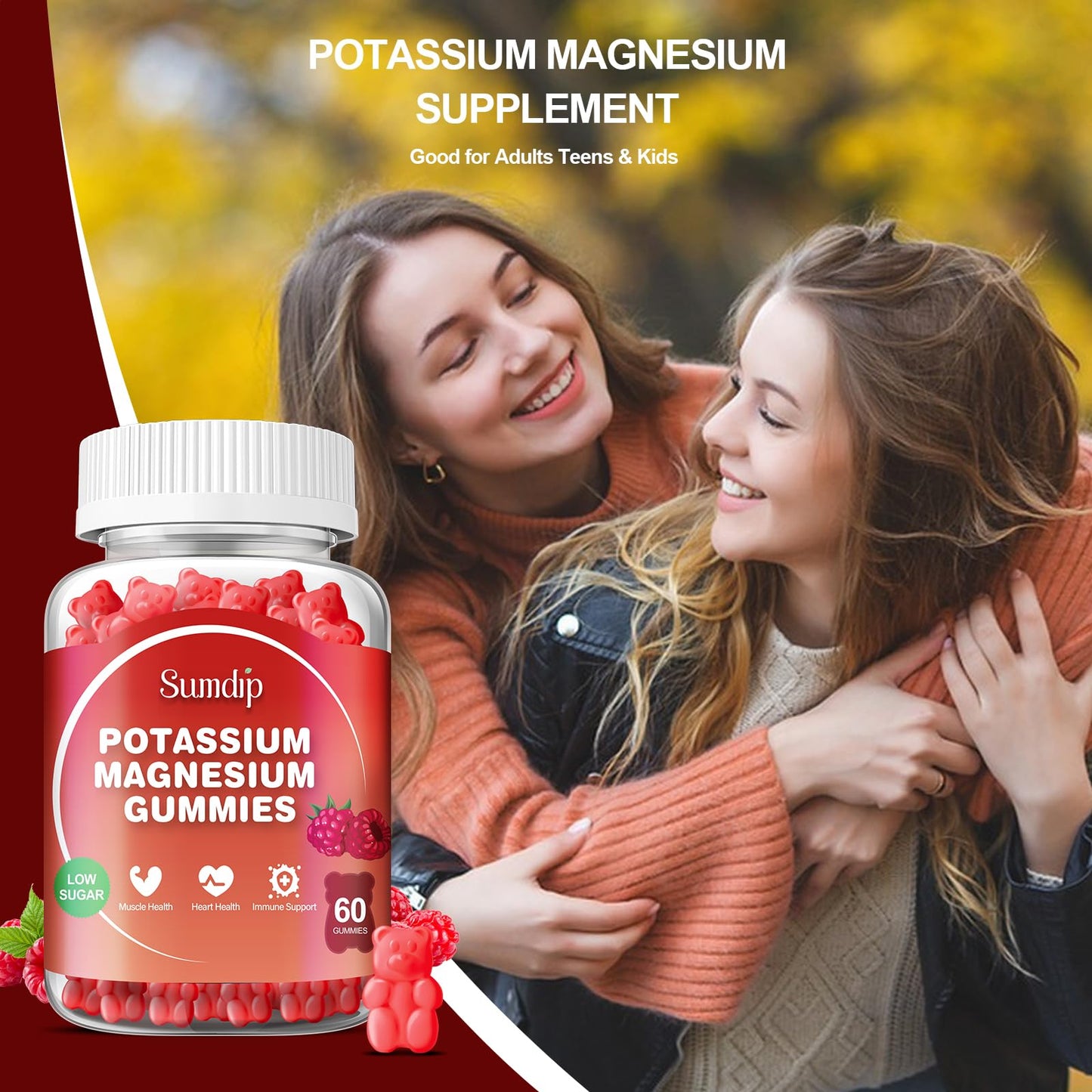 SumDIP Magnesium Potassium Gummies 120 Gummies