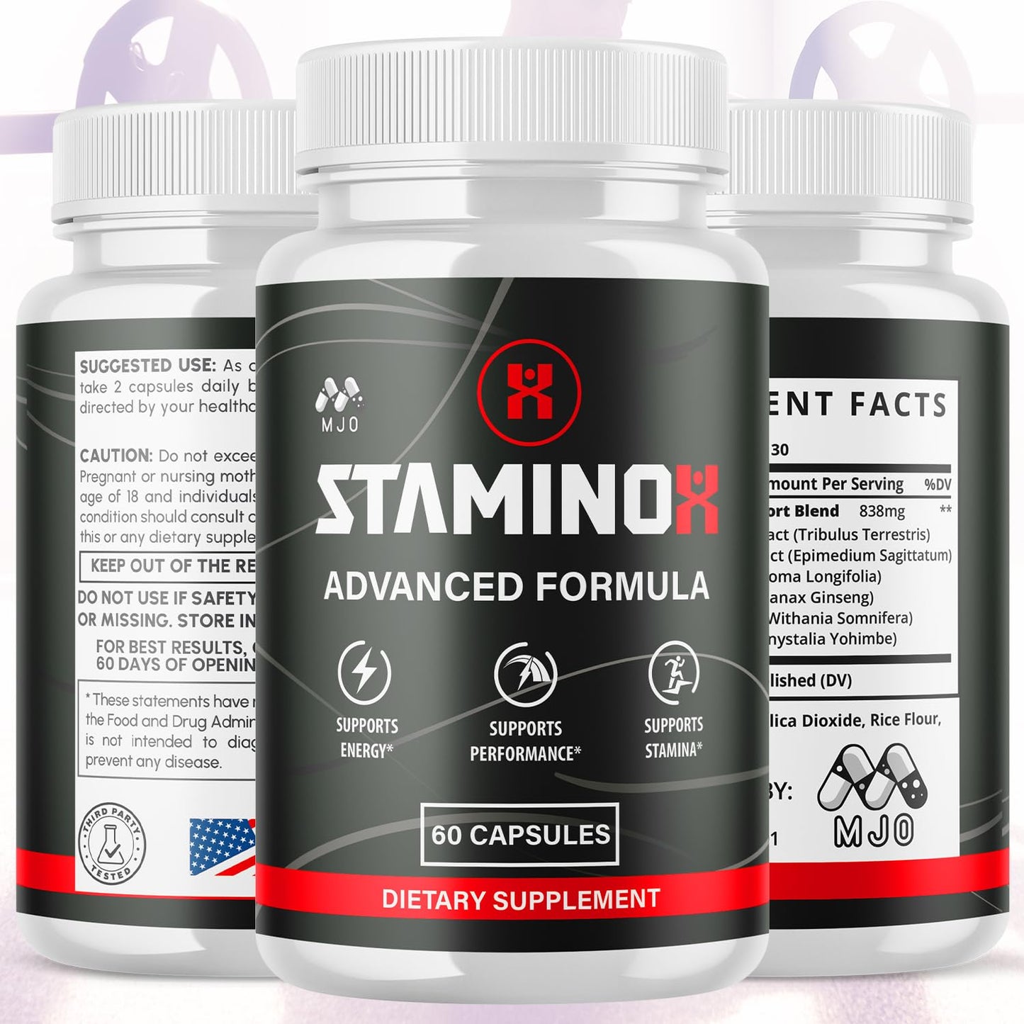 MJO Staminox Capsules 60 Count