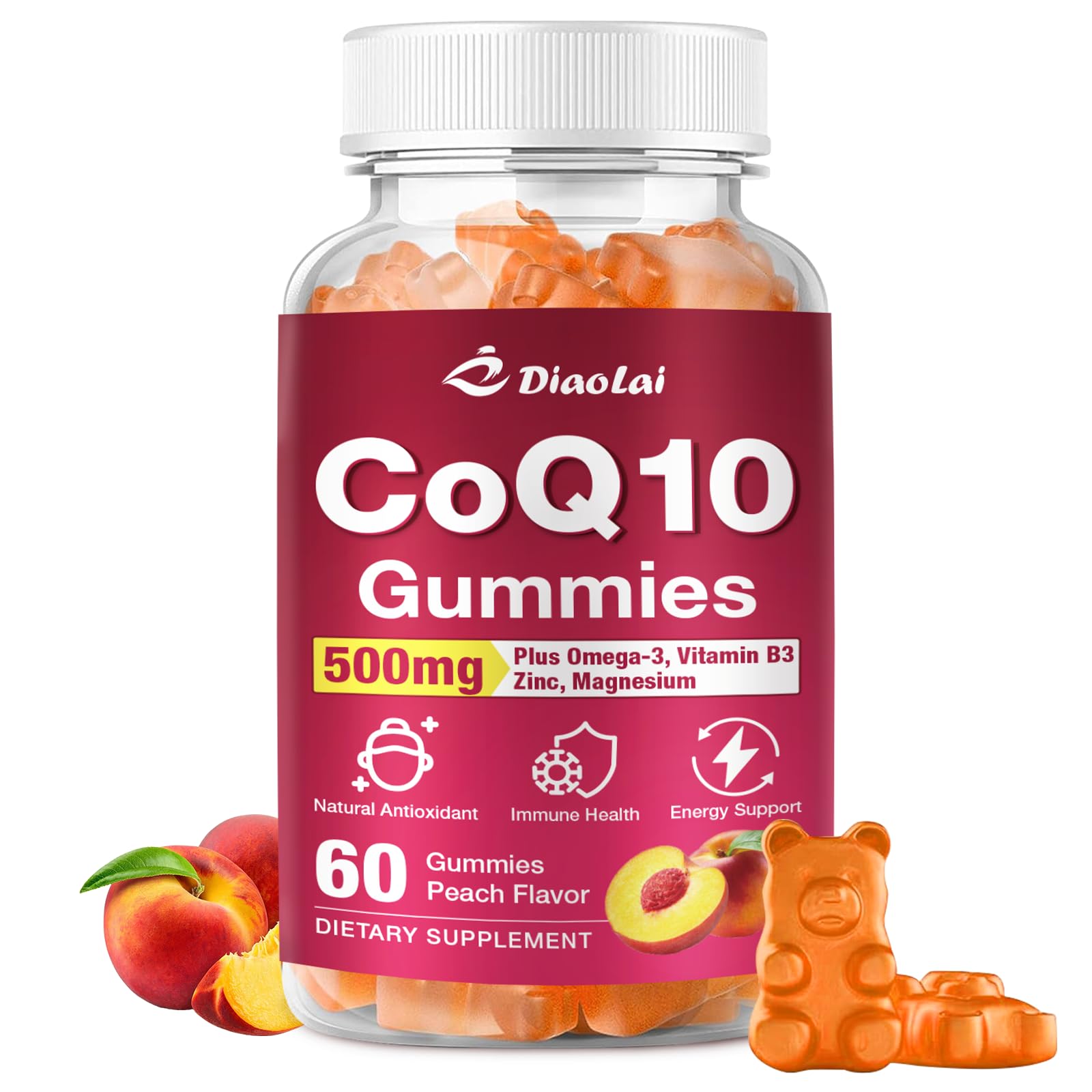 DIAOLAI CoQ10 Gummies 60 Count