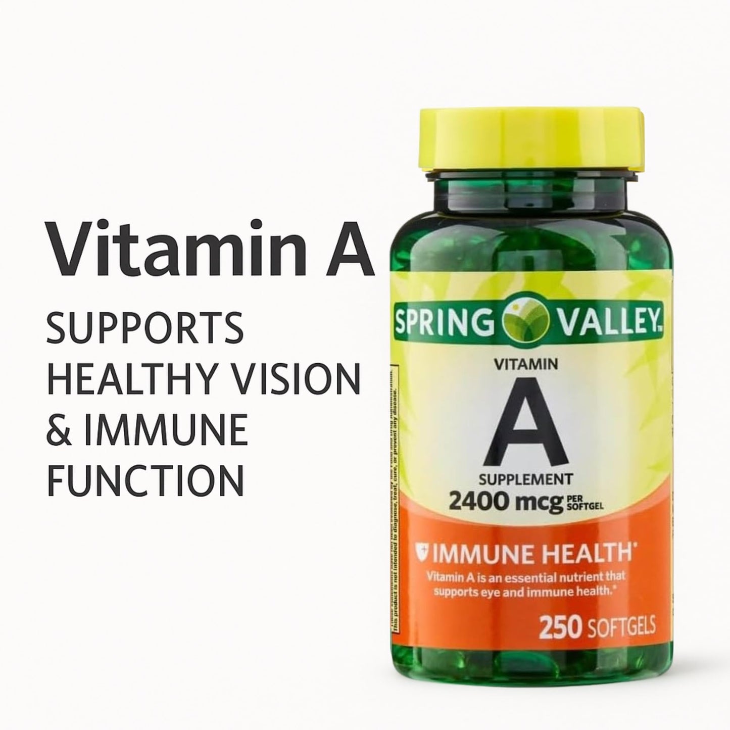 Unique Bundle Store Vitamin A 2400 mcg Softgels, 250 Count