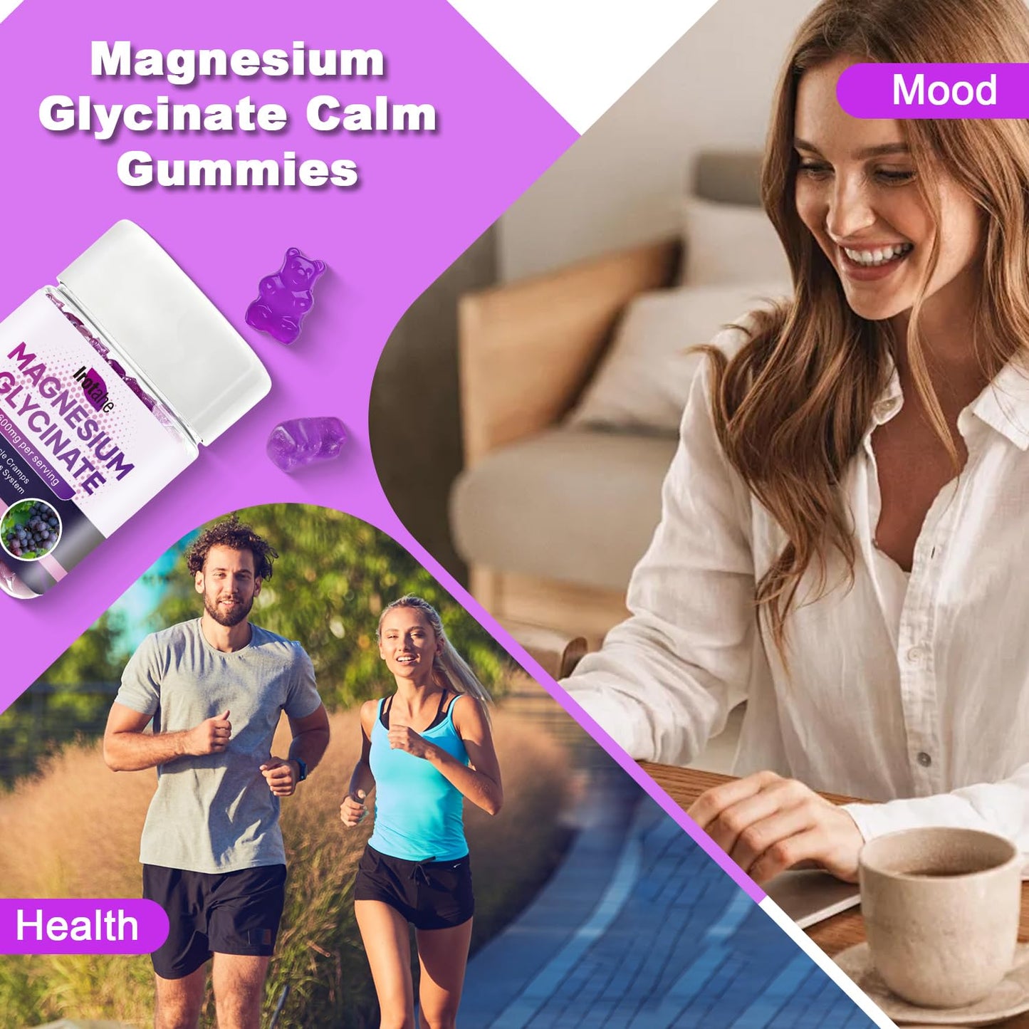 Irotahe Magnesium Glycinate Gummies 600mg Gummy 1 Count