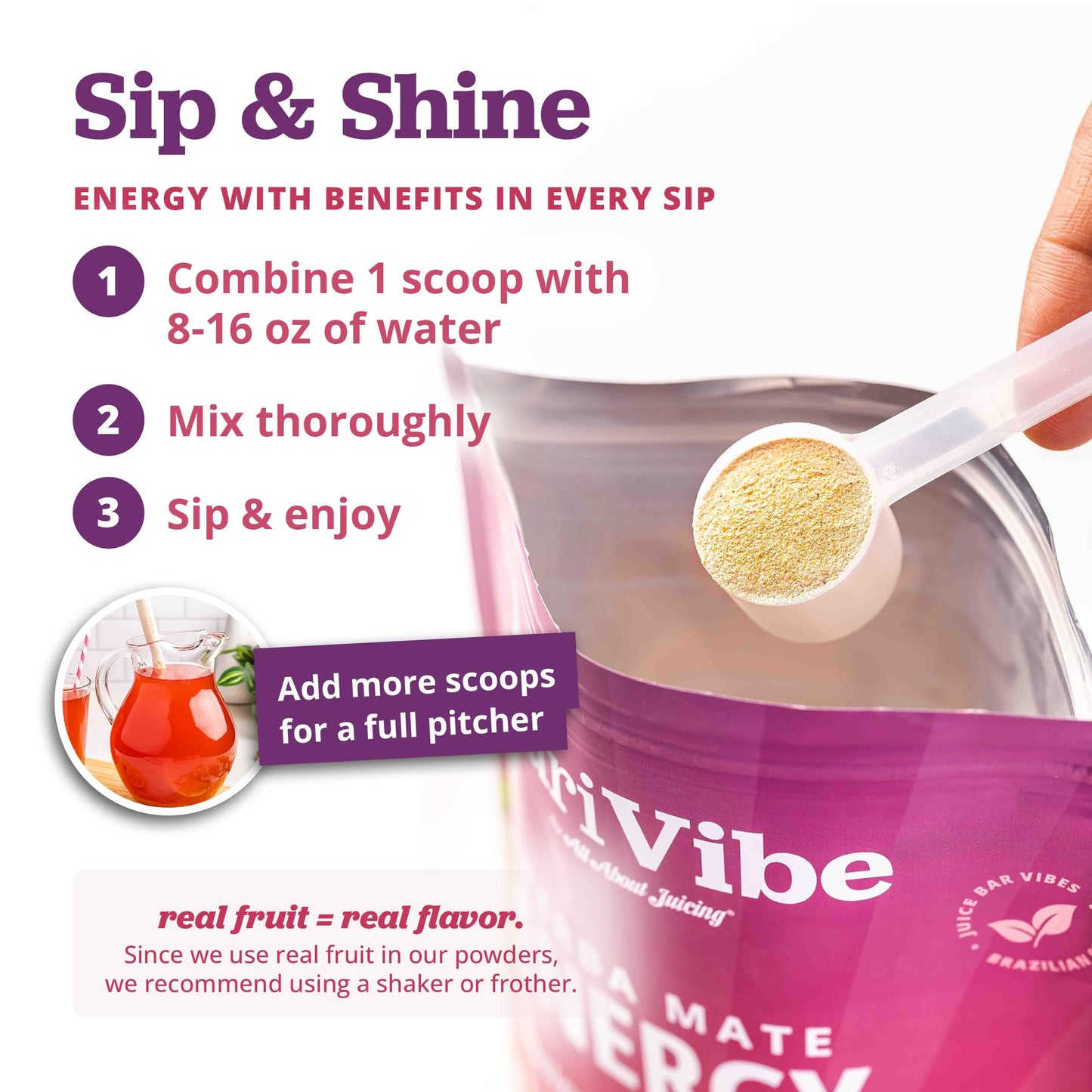 All About Juicing Yerba Mate Energy Drinks Powder 11 Servings